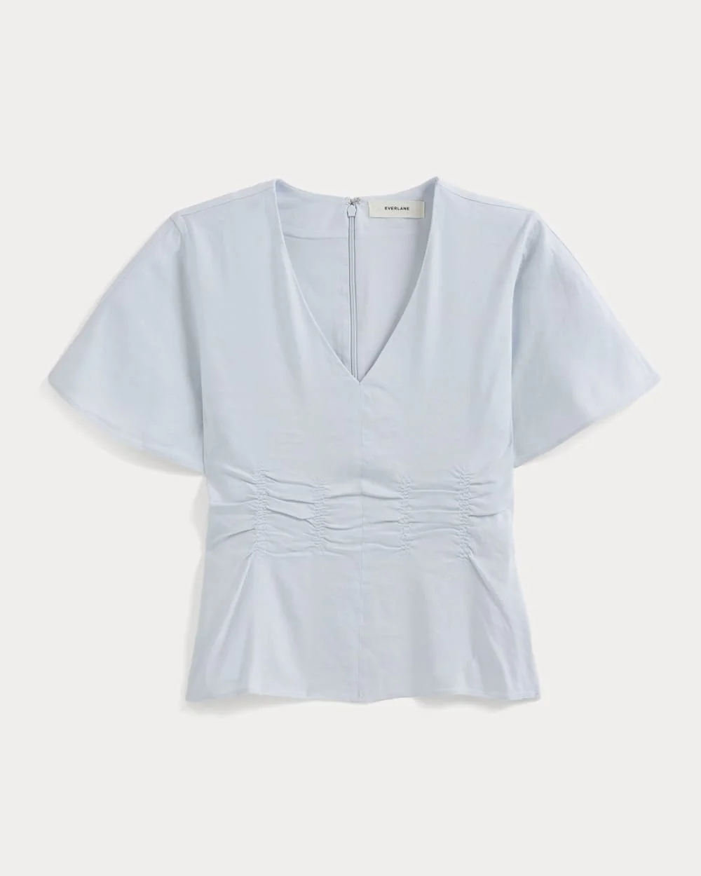 CINCHED TOP IN STRETCH LINEN - 1