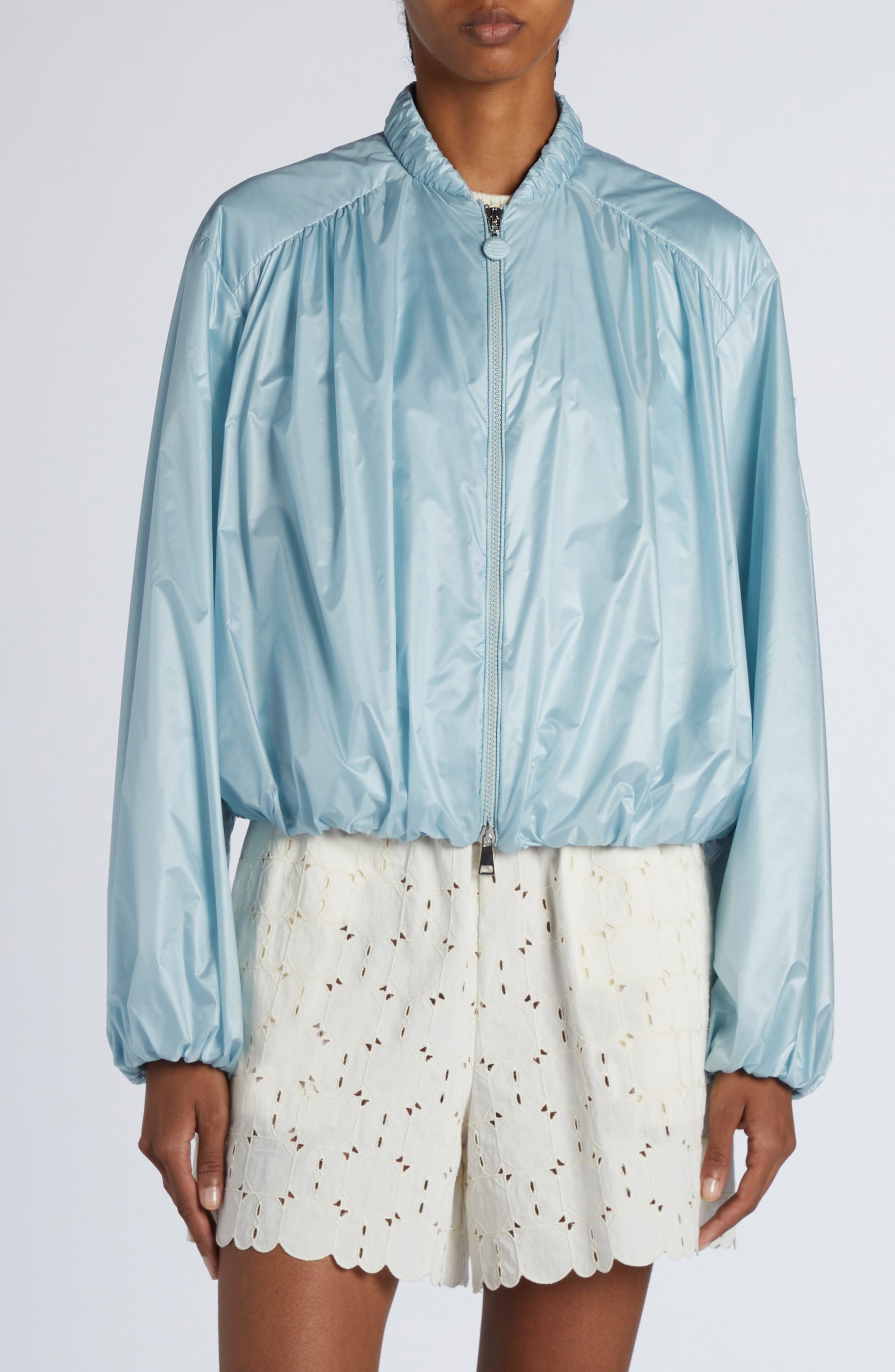 Moncler Chazeron Bomber Jacket in Light Blue at Nordstrom - 5