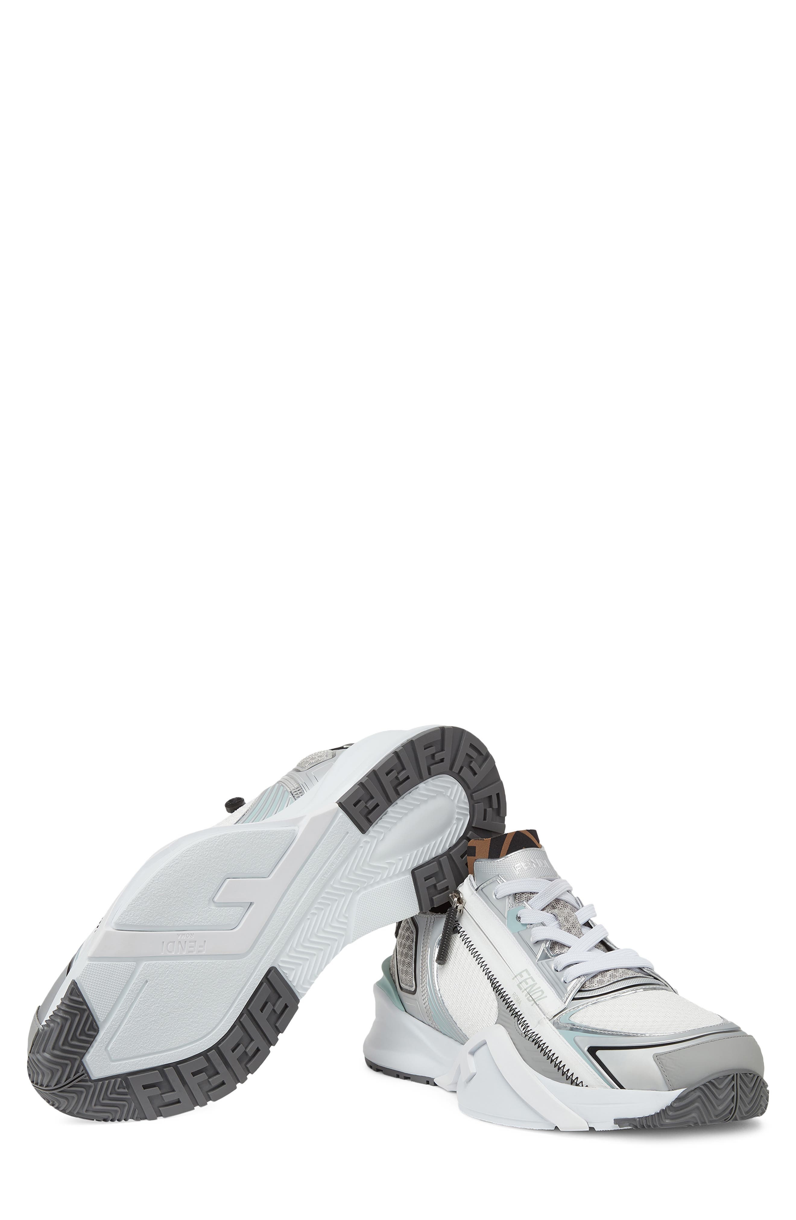 Fendi Flow Low Top Sneaker in F1Rtf Sil Ner Oxyg/nuv/bia at Nordstrom - 5