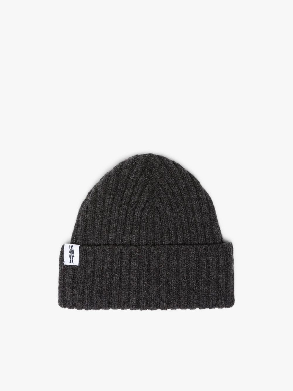 BILLIE CHARCOAL WOOL BEANIE HAT - 1