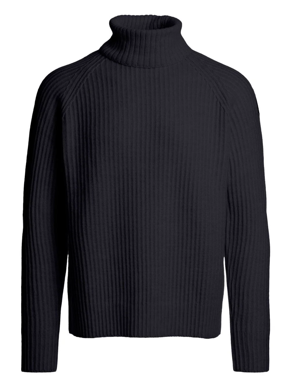 turtleneck ribbed sweater - 1