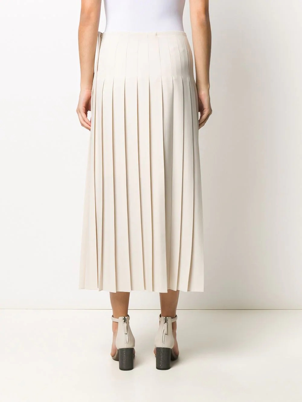 pleated midi skirt - 4