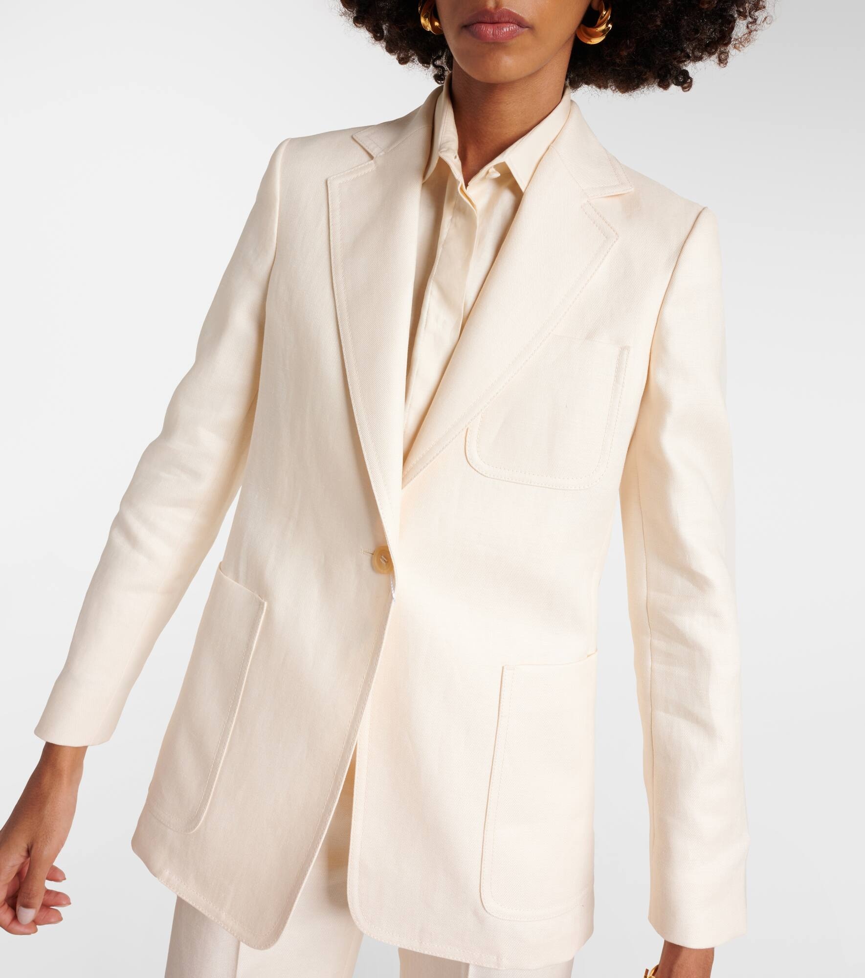 Boemia linen twill blazer - 6