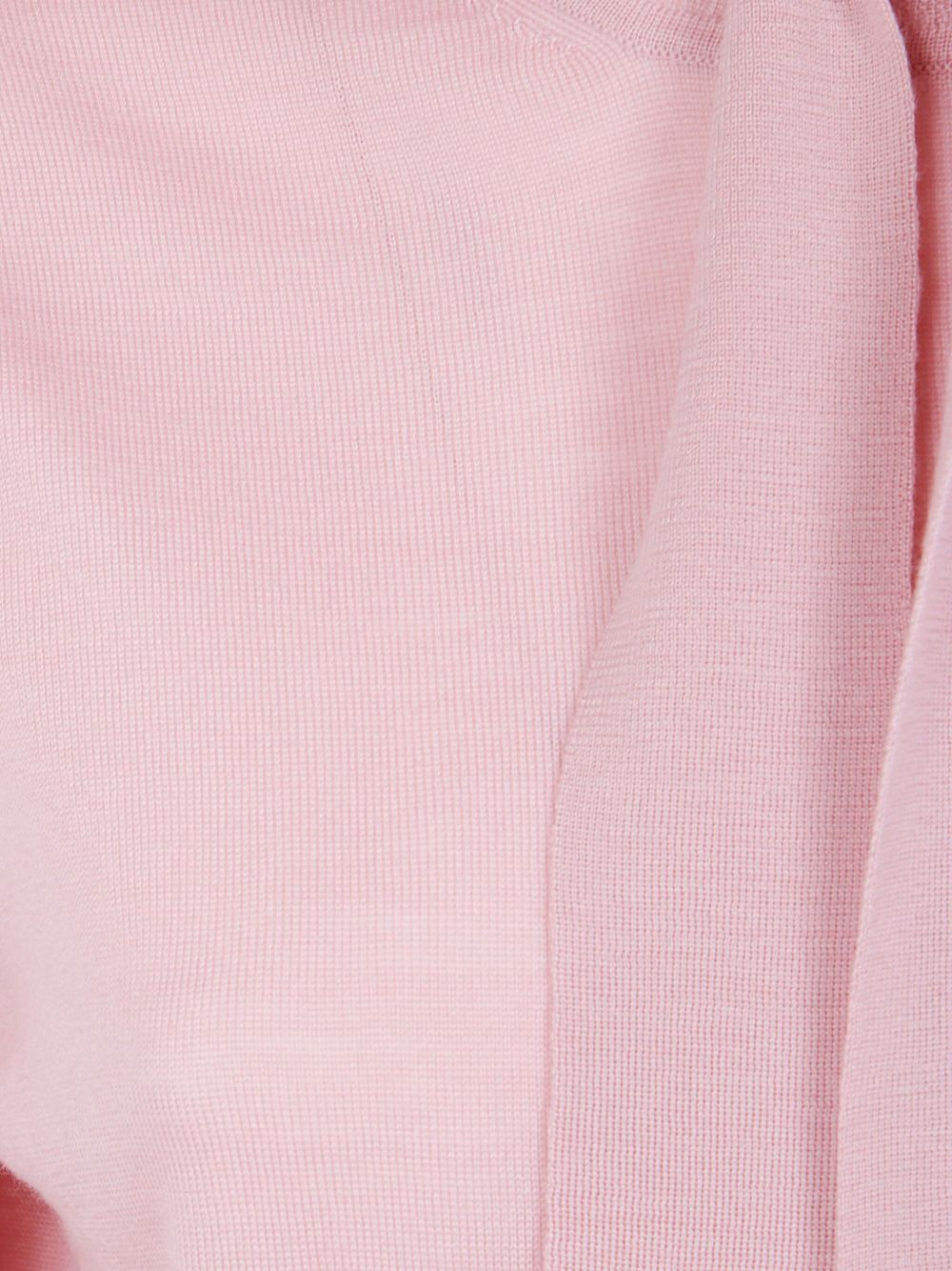 Pussybow tie-neck puff-sleeve sweater - 3