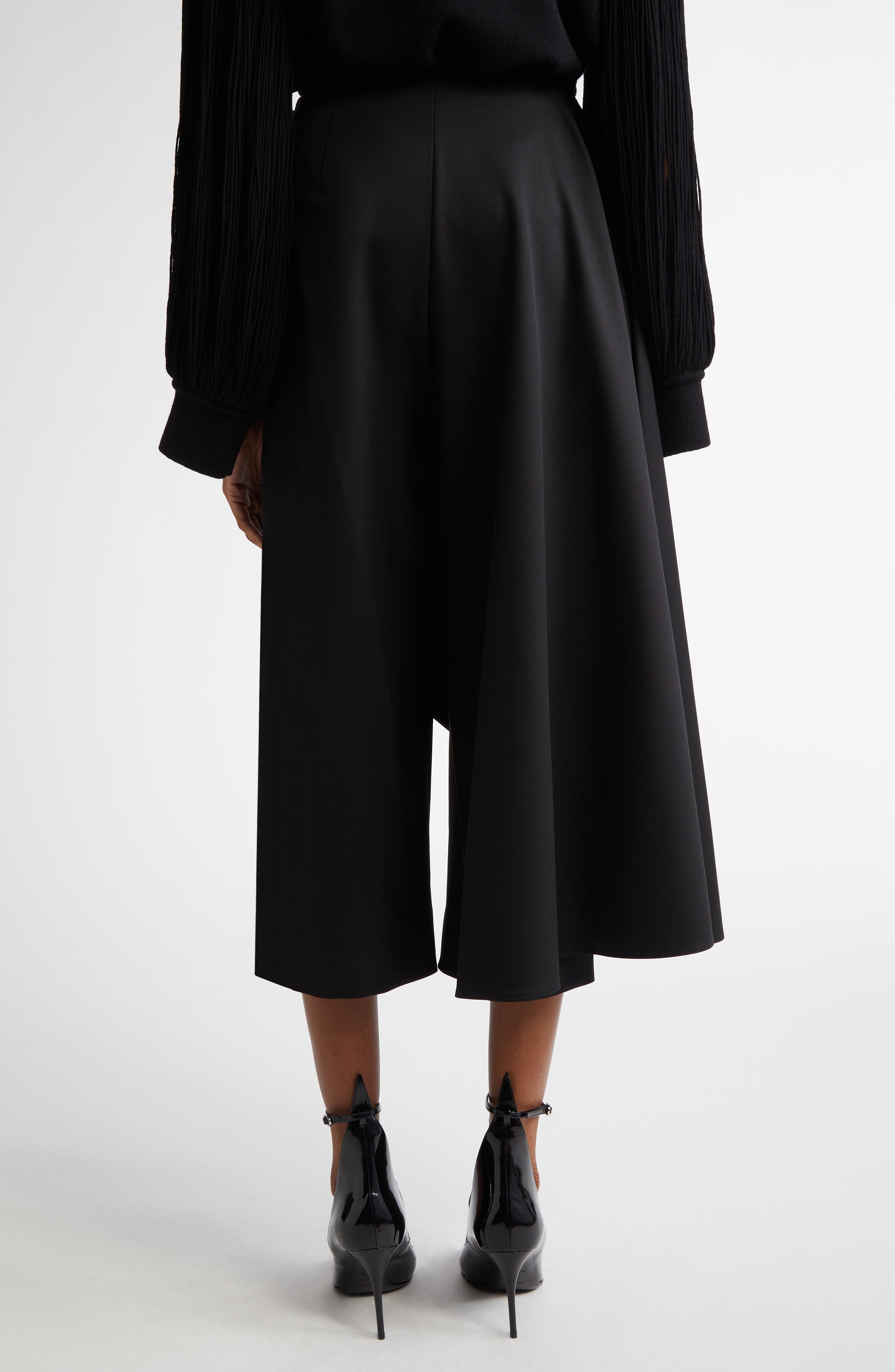 Alaïa Asymmetric Skirt Trousers in Noir Alaia at Nordstrom - 3