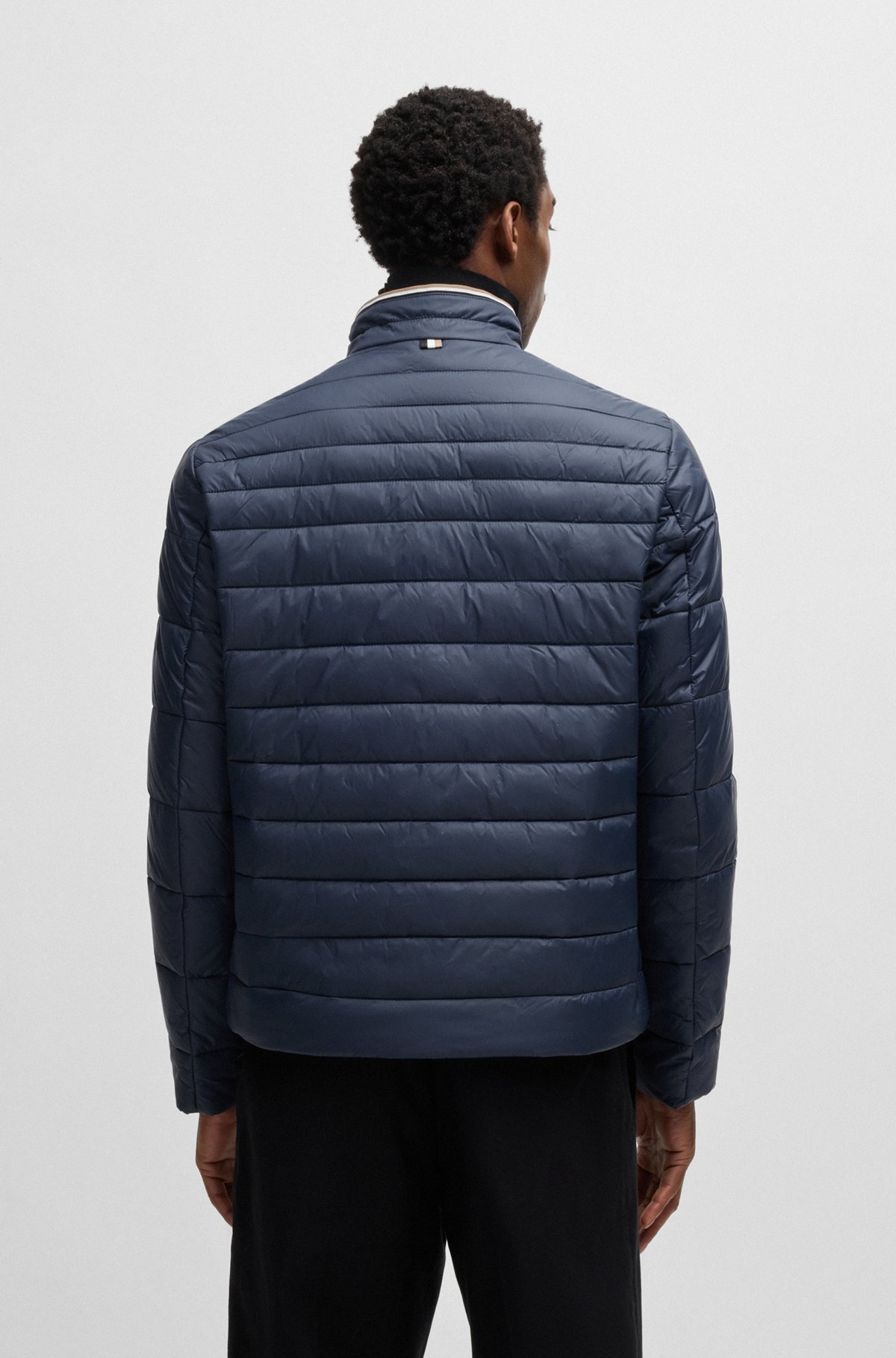 WATER-REPELLENT JACKET WITH 3D LOGO TAPE - 4