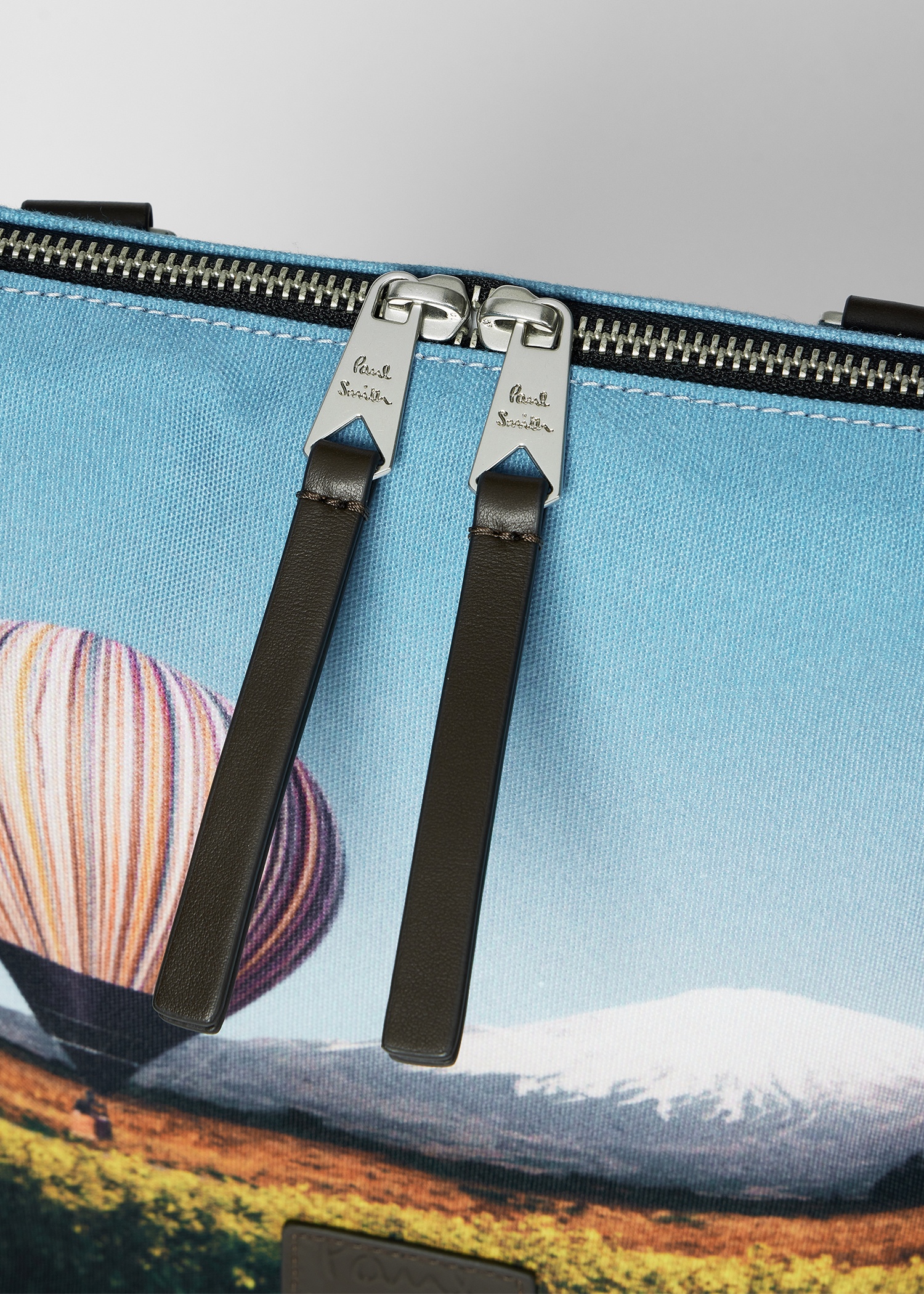'Signature Stripe Balloon Mount Fuji' Print Flight Bag - 5