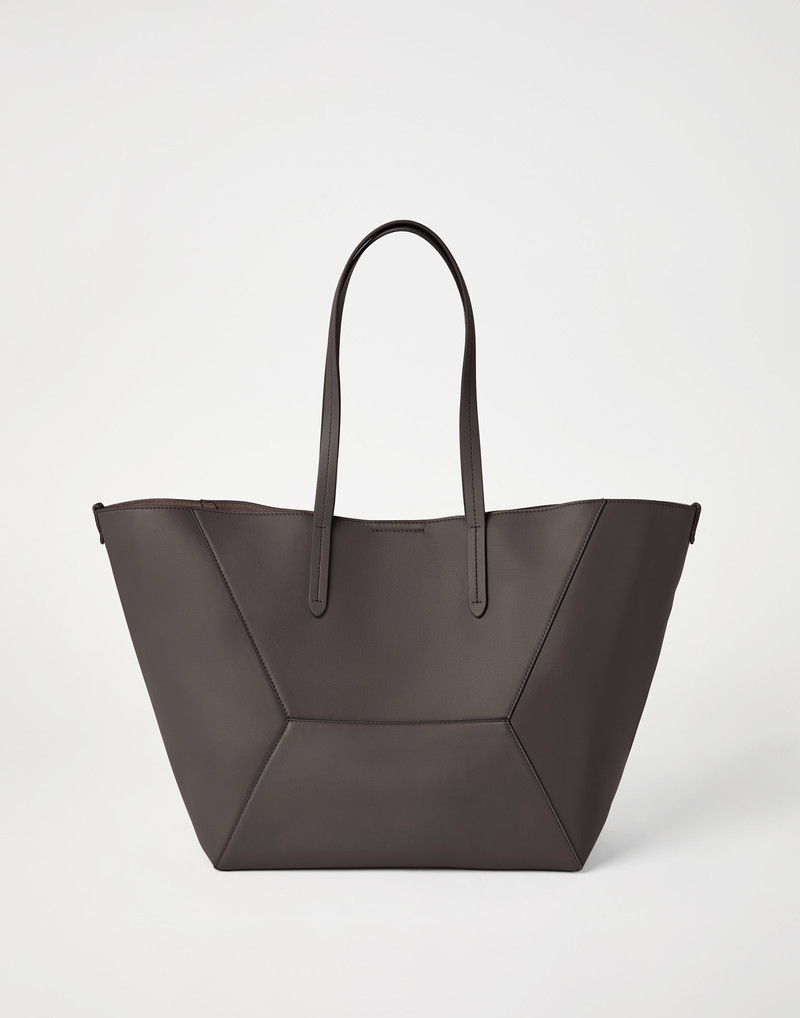 Brunello Cucinelli BC Duo bag in calfskin with monili outlook