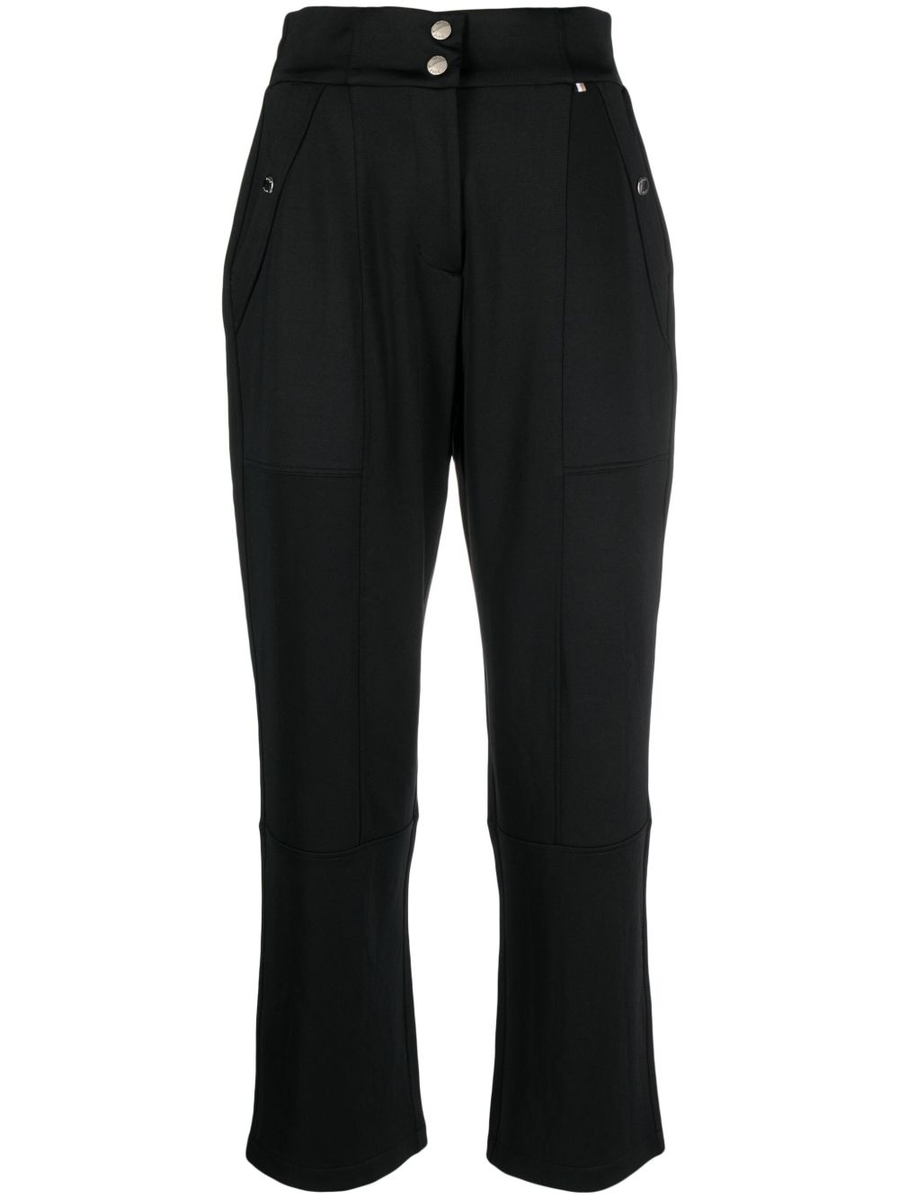 high-waisted cropped trousers - 1