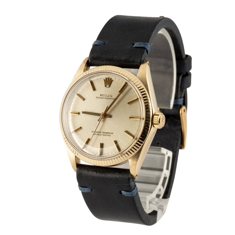 Rolex Oyster Perpetual 1005 Leather Band - 2