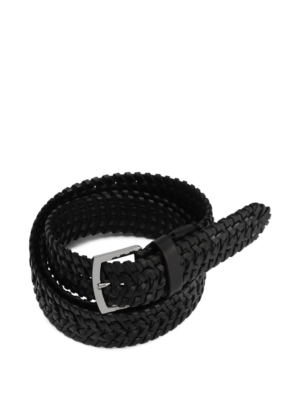 woven leather belt - 2