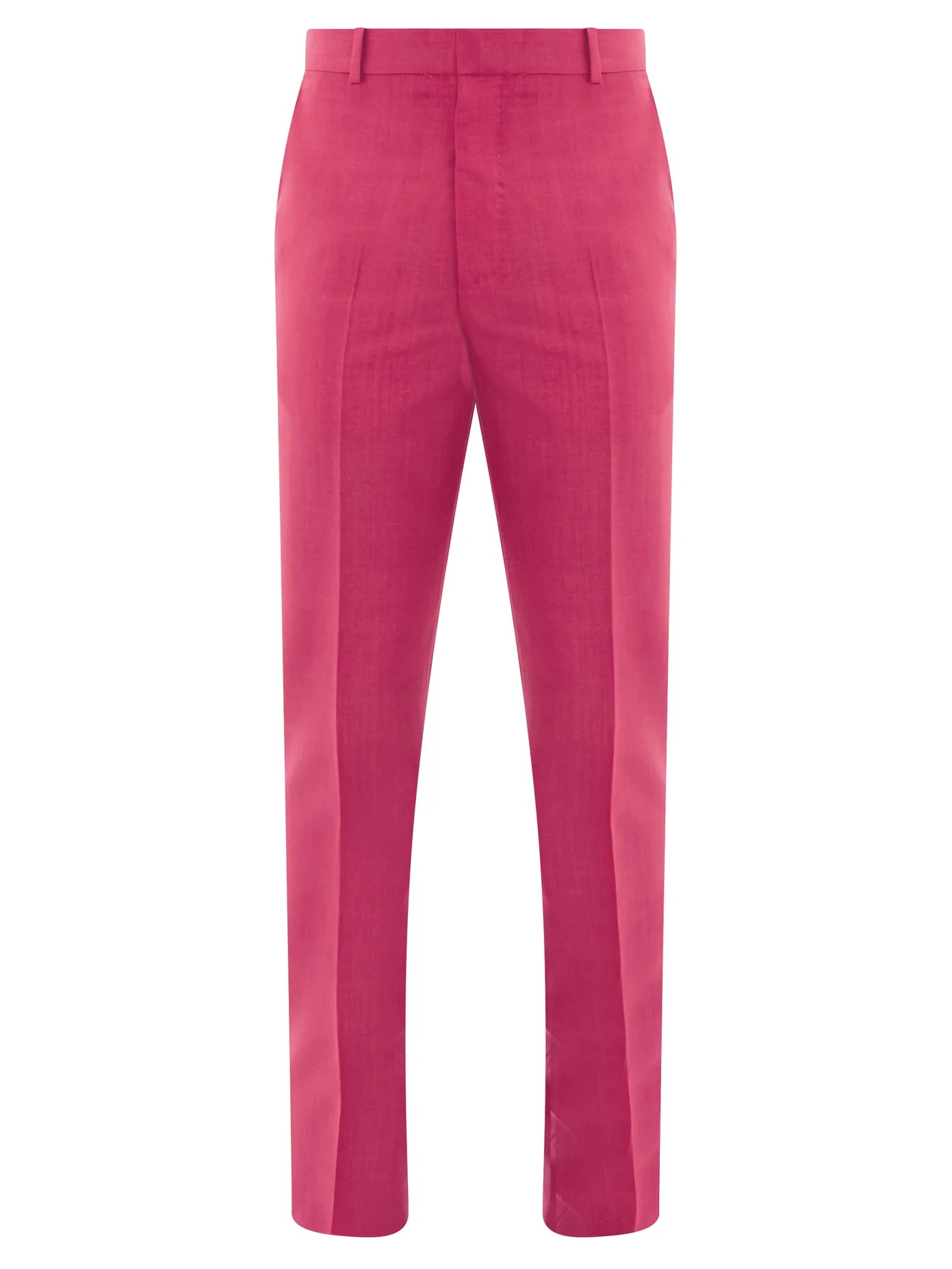 Wool-blend slim-fit trousers - 1