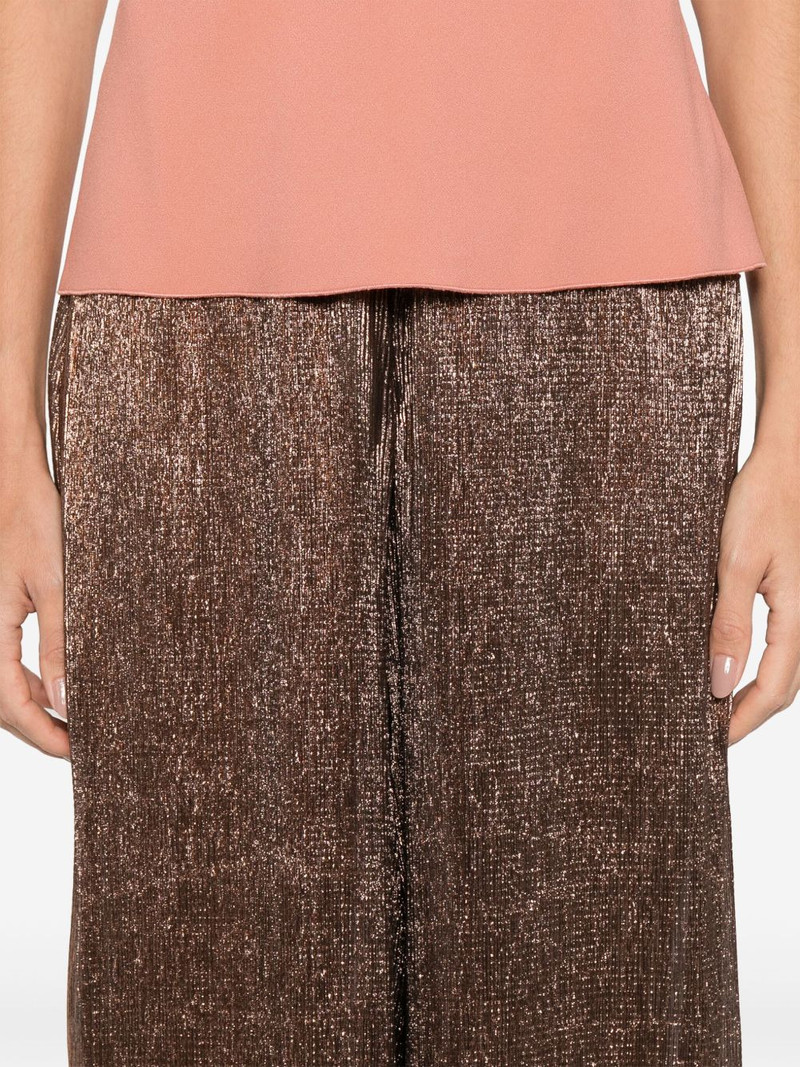 metallic-threading trousers 5