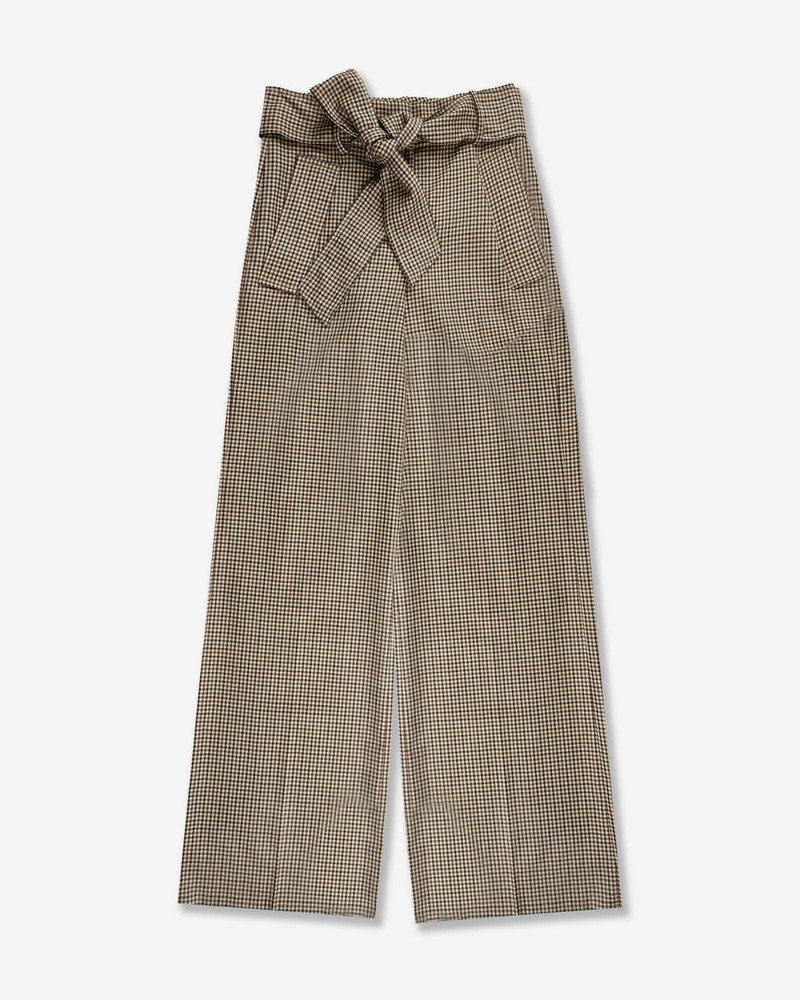 Wide fit trousers in wool twill 1
