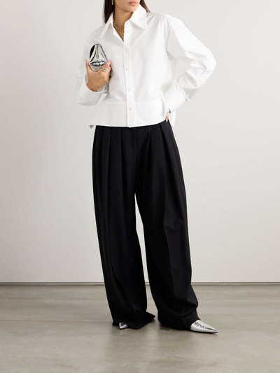 Jil Sander Cropped cotton-poplin shirt outlook