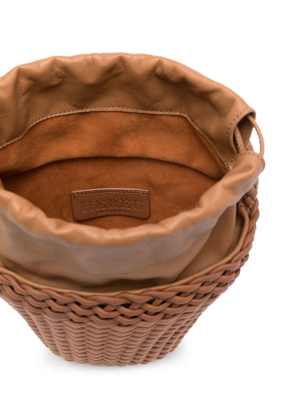 Fiol interwoven-leather bucket bag - 5