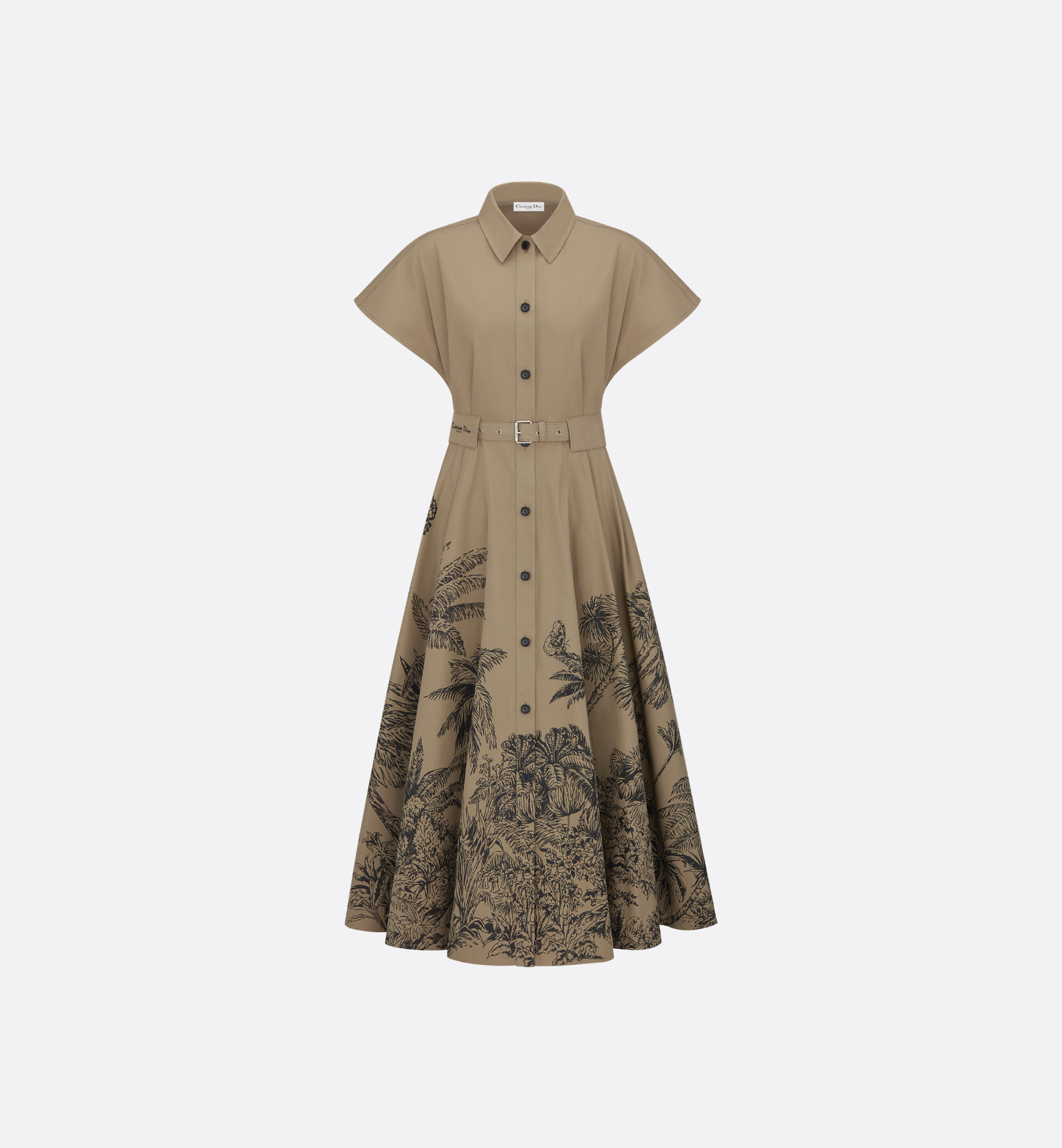 Dioriviera Mid-Length Belted Shirtdress - 1
