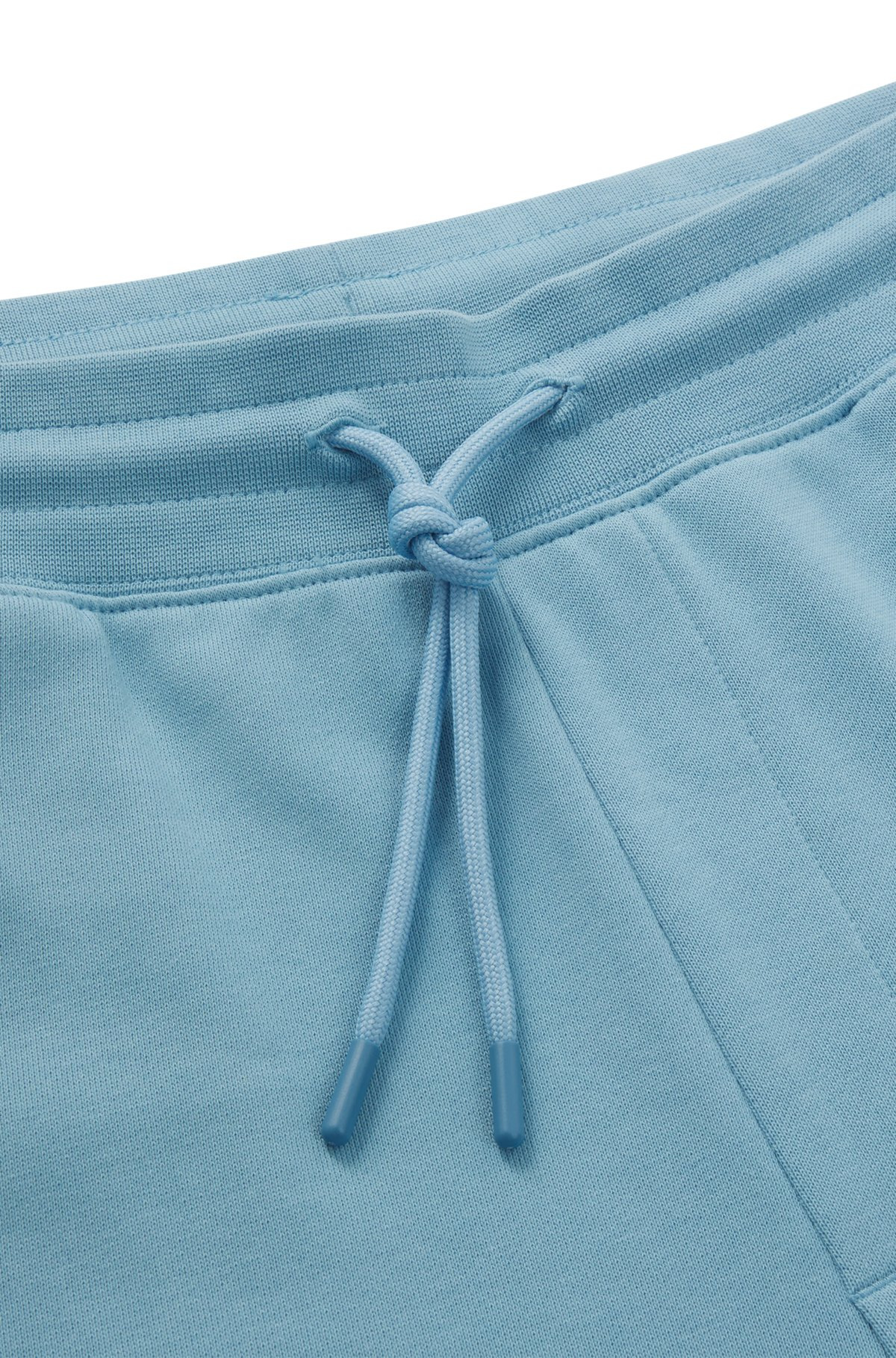 COTTON-TERRY TRACKSUIT BOTTOMS WITH HAPPY HUGO LOGO PATCH - 6