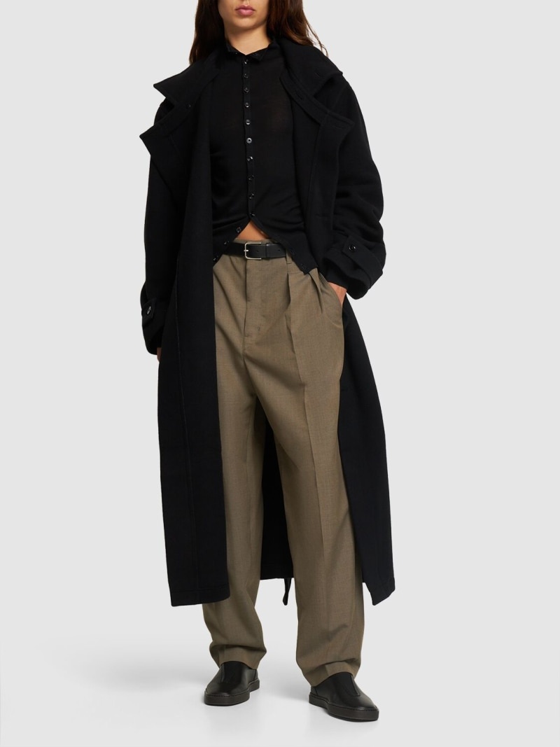 Lemaire WRAP COAT CABAN WOOL | REVERSIBLE
