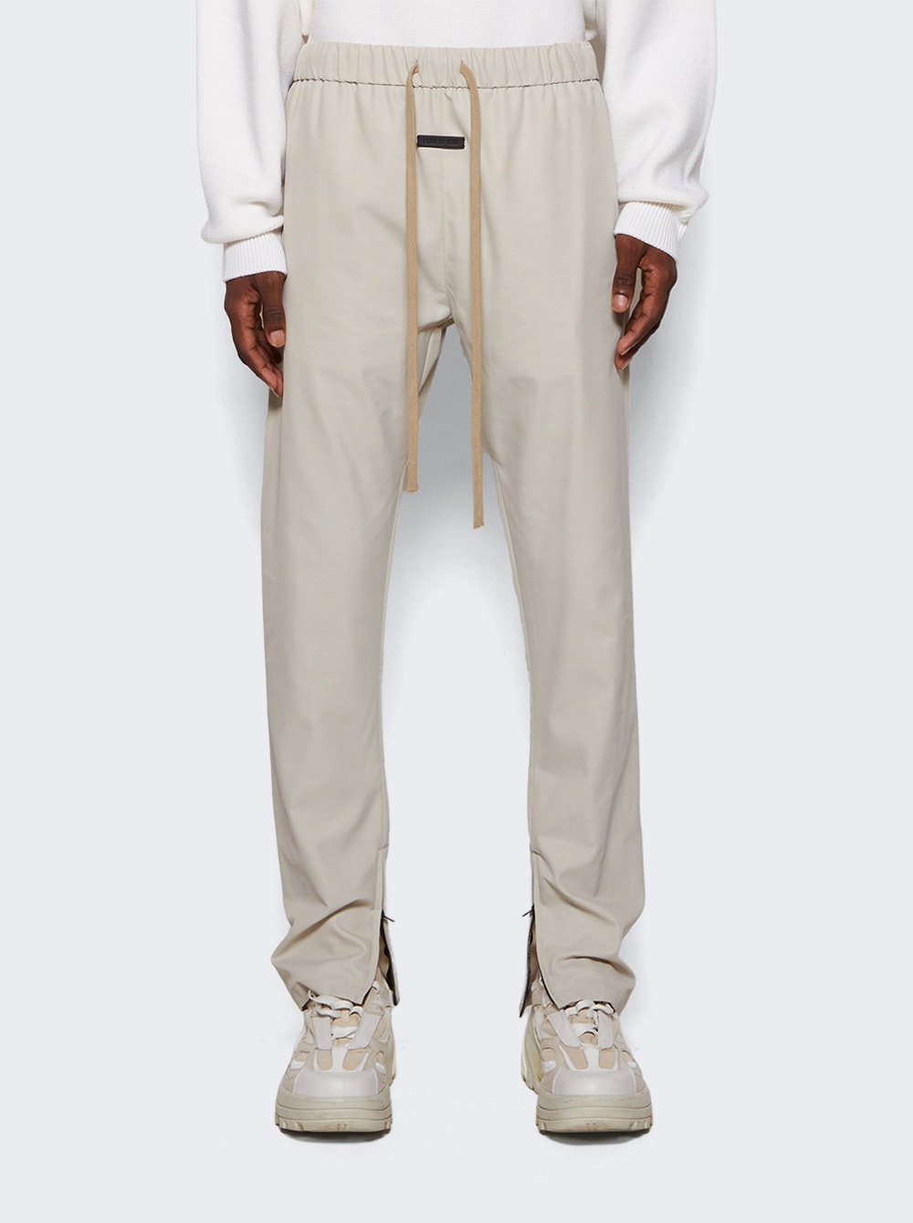 Fear of God Eternal Wool Nylon Slim Pants Cement | thewebster | REVERSIBLE