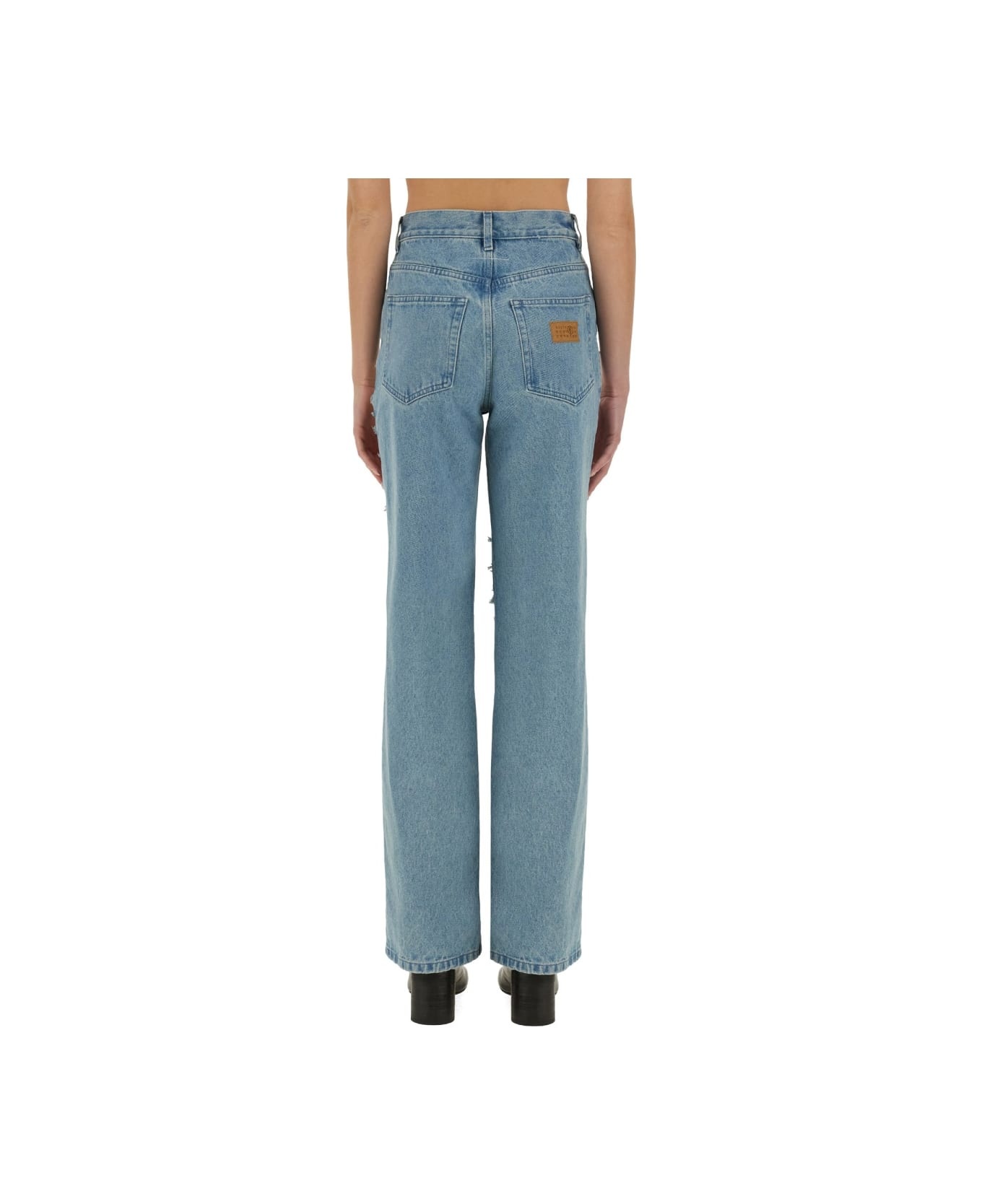 'destroyed' Straight Jeans - 3