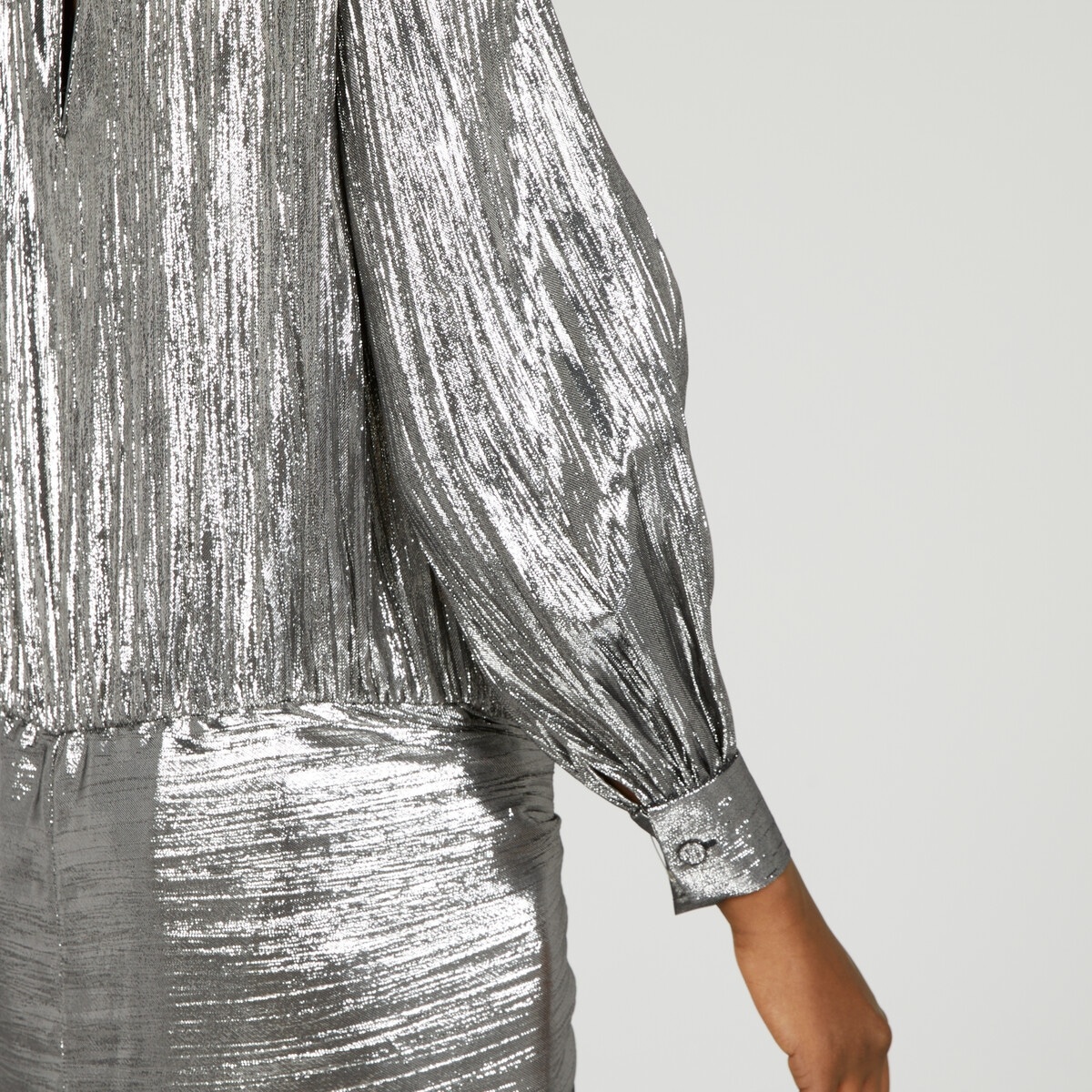Lurex pleated dress - 4