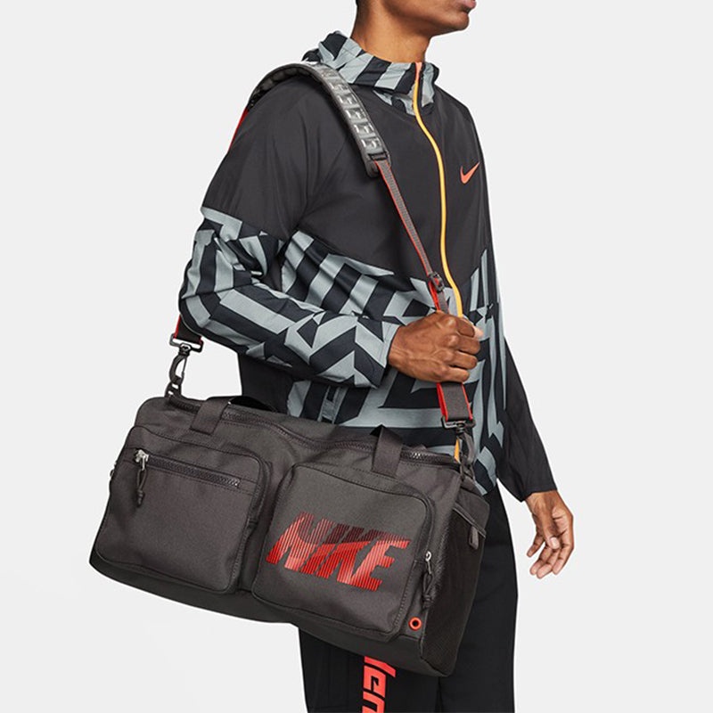 Nike Utility Power Logo Training Bag 'Grey' DB1147-254 - 6