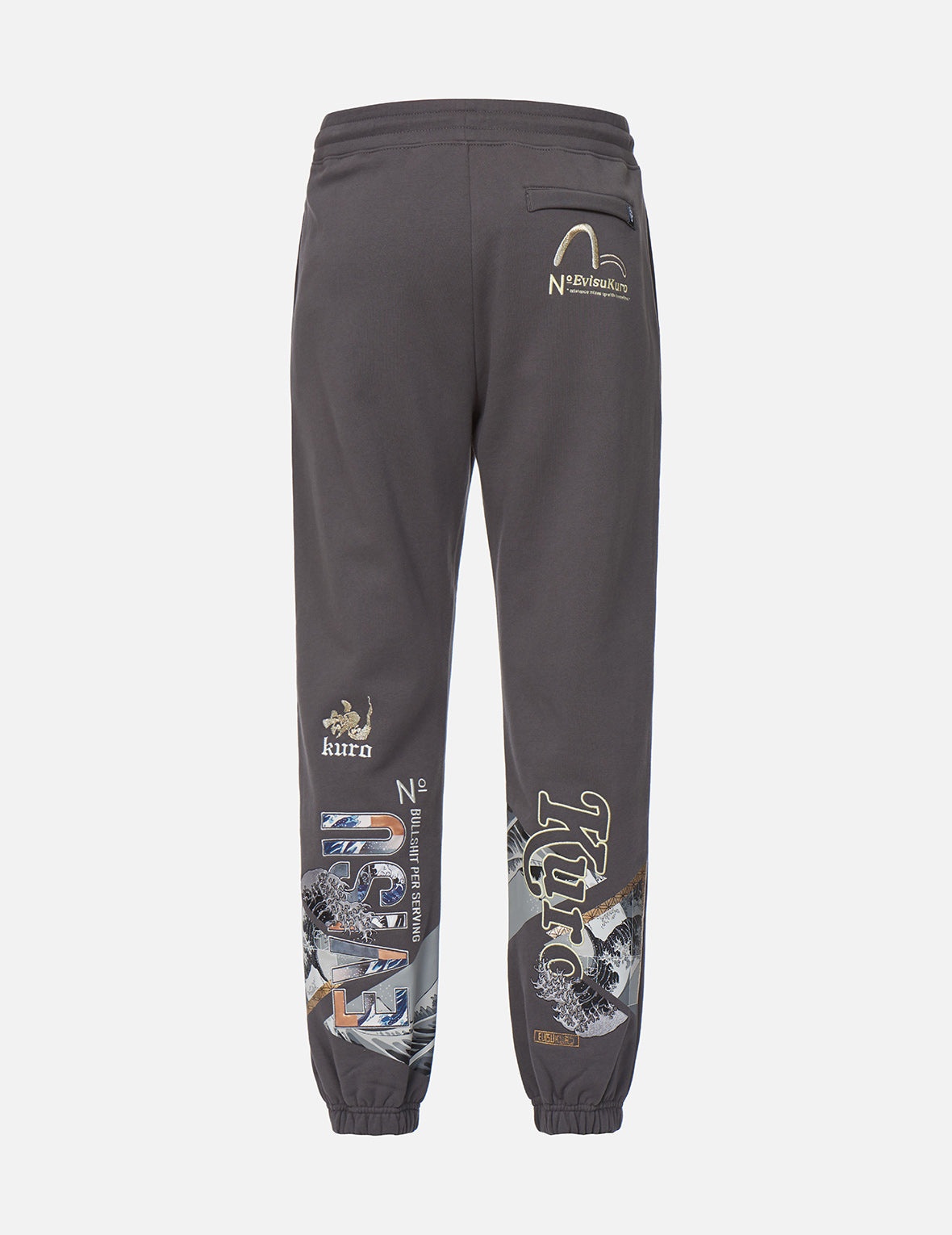 Ukiyo-E and Sashiko Geometric Print Sweatpants - 8