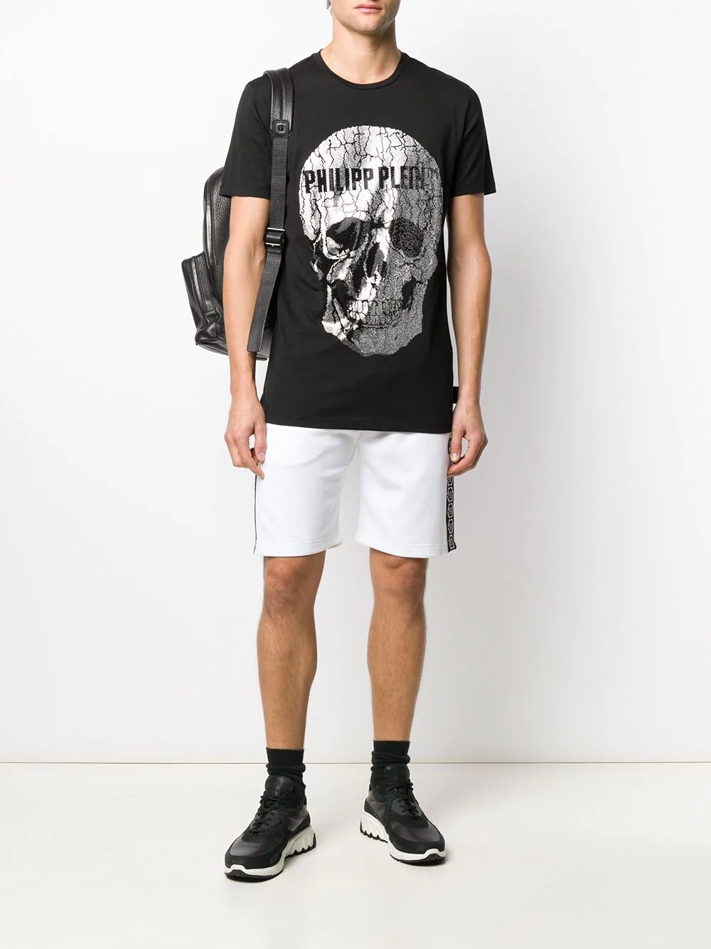 embellished skull short sleeve T-shirt - 2