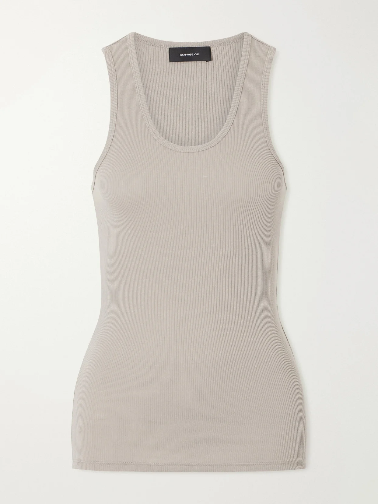 Ribbed Cotton-jersey Tank - 1
