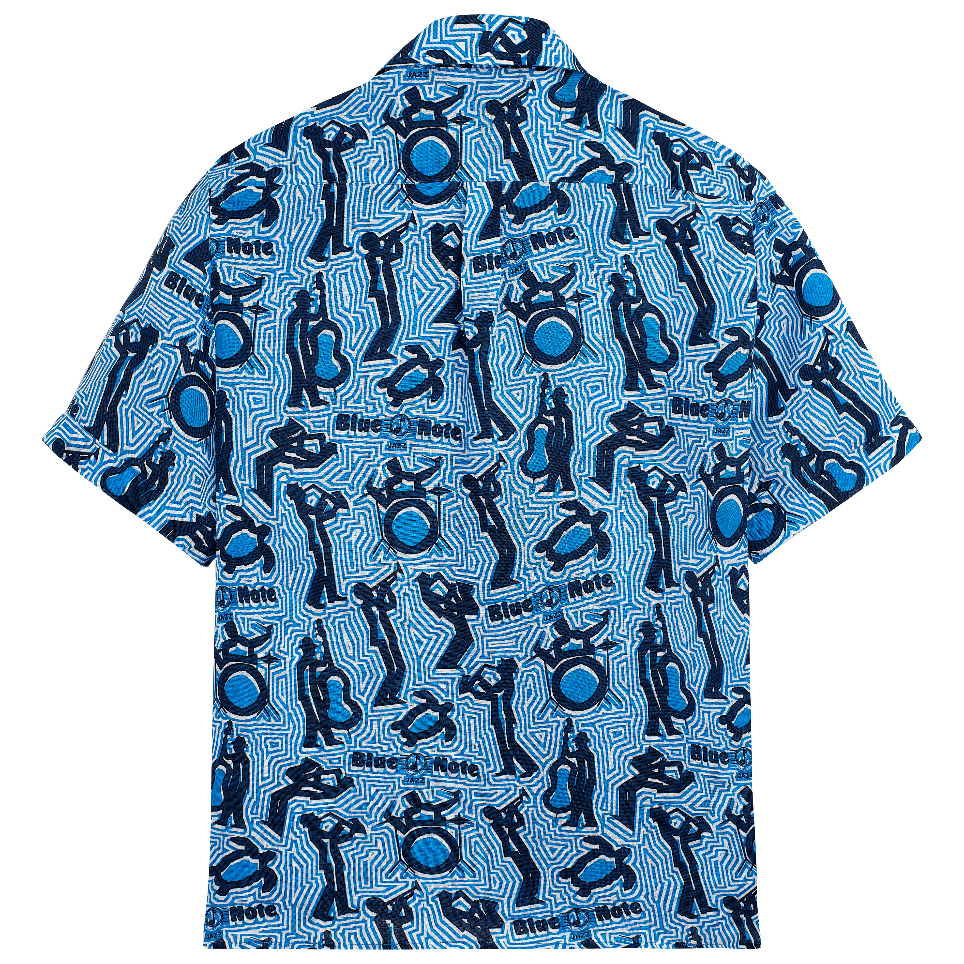 Men Linen Bowling Shirt - Vilebrequin x Blue Note - 2