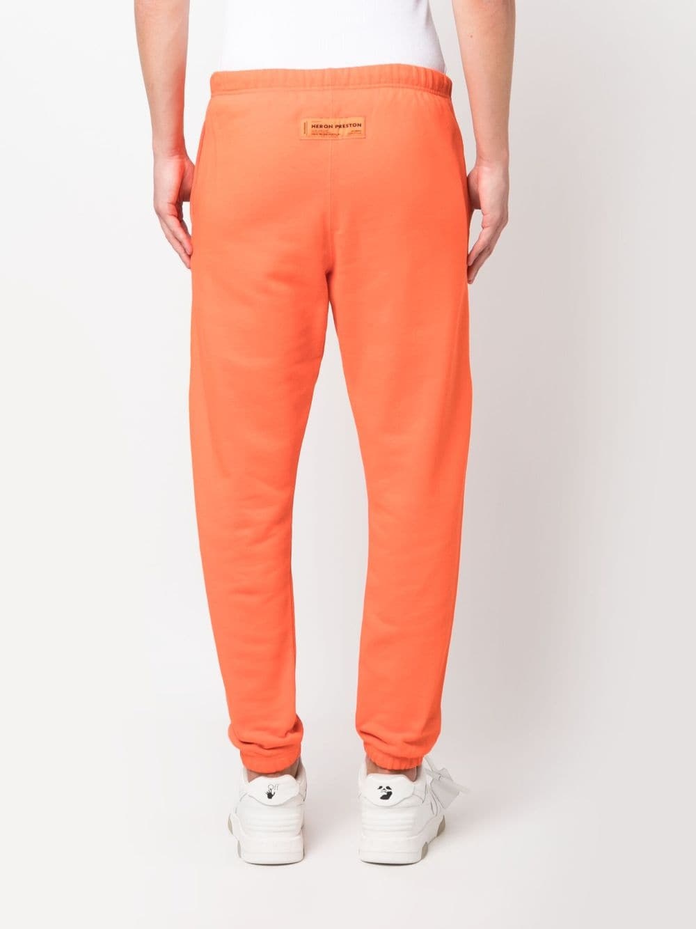 HPNY-print tapered track pants - 4