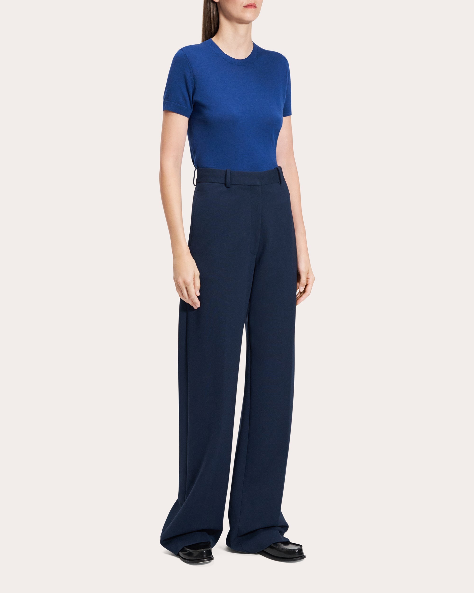 Classic Creased Straight-Leg Trousers - 4