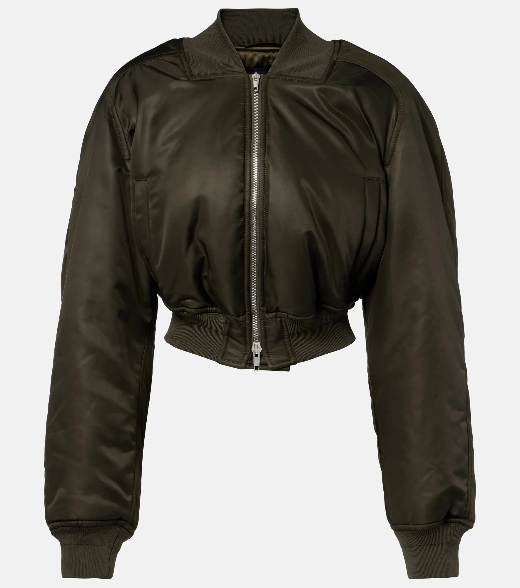 Cropped bomber jacket - 1