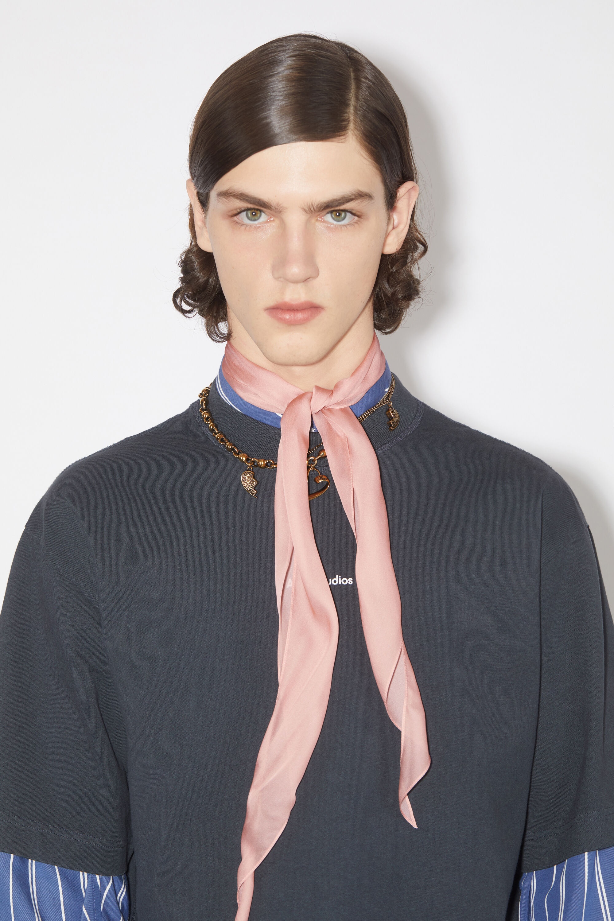 Silk scarf - Rose pink - 3