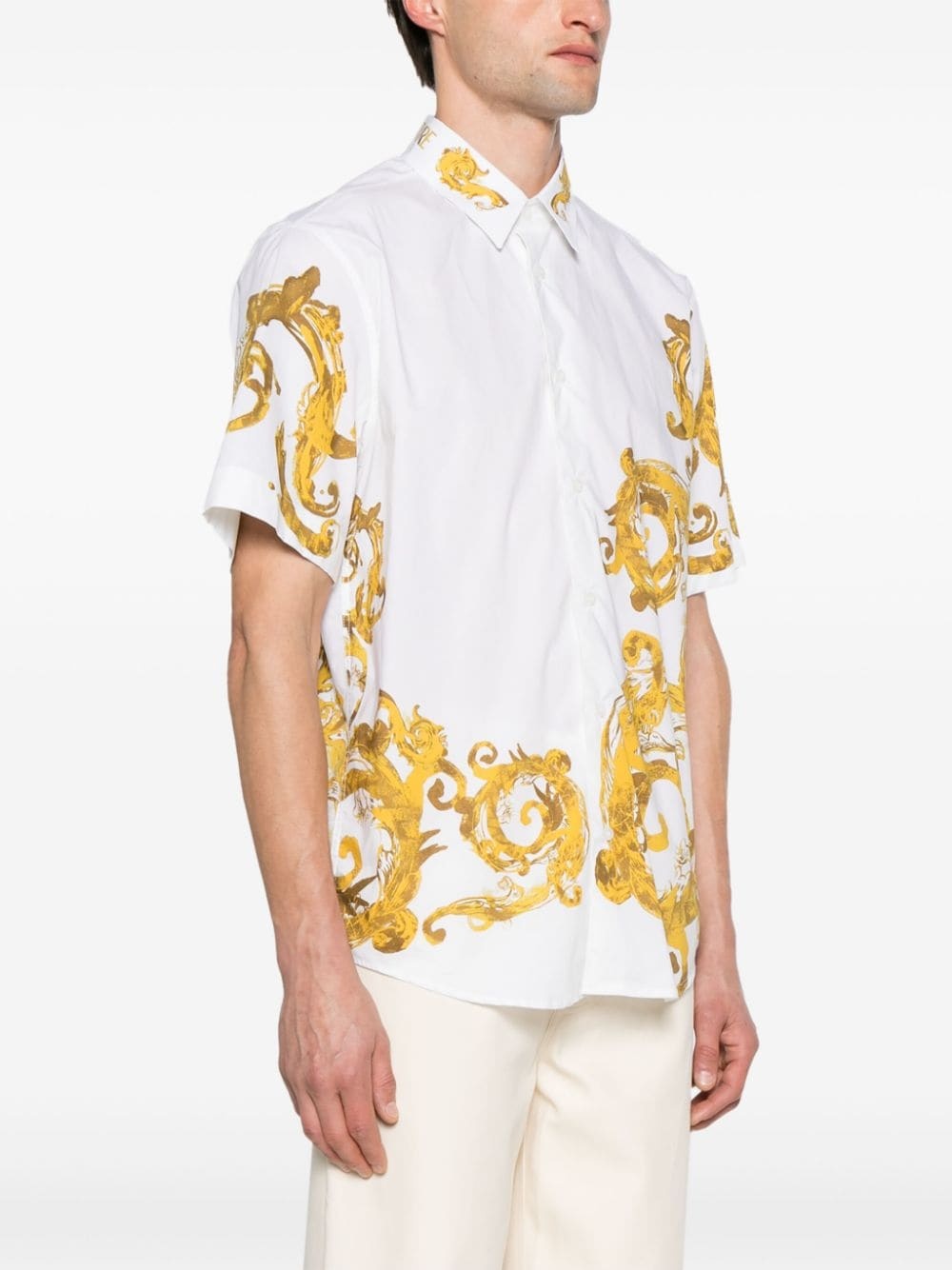Watercolor Couture-print cotton shirt - 3