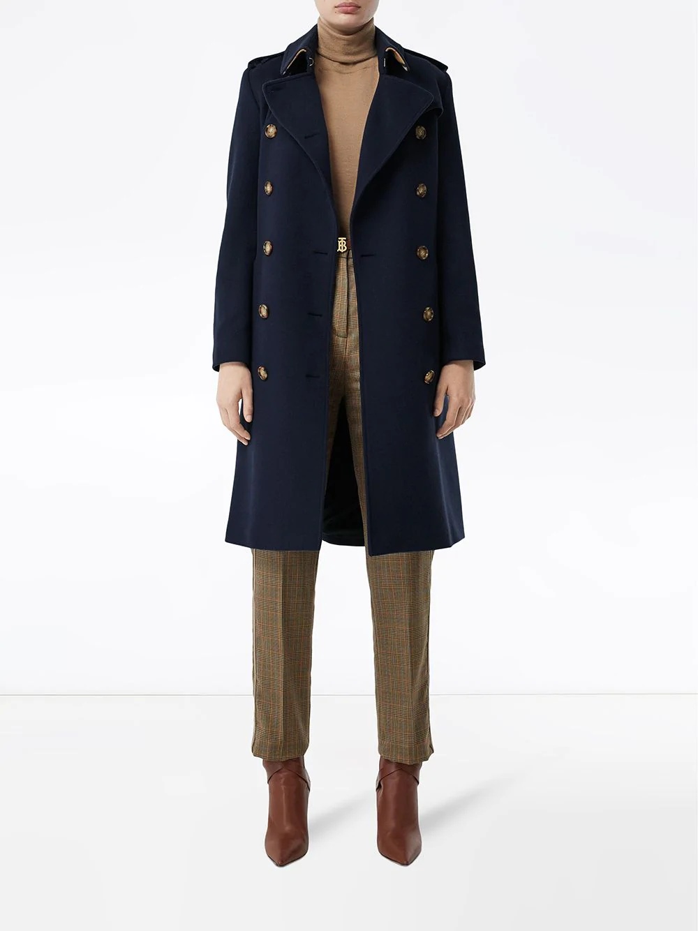 belted trench coat - 3