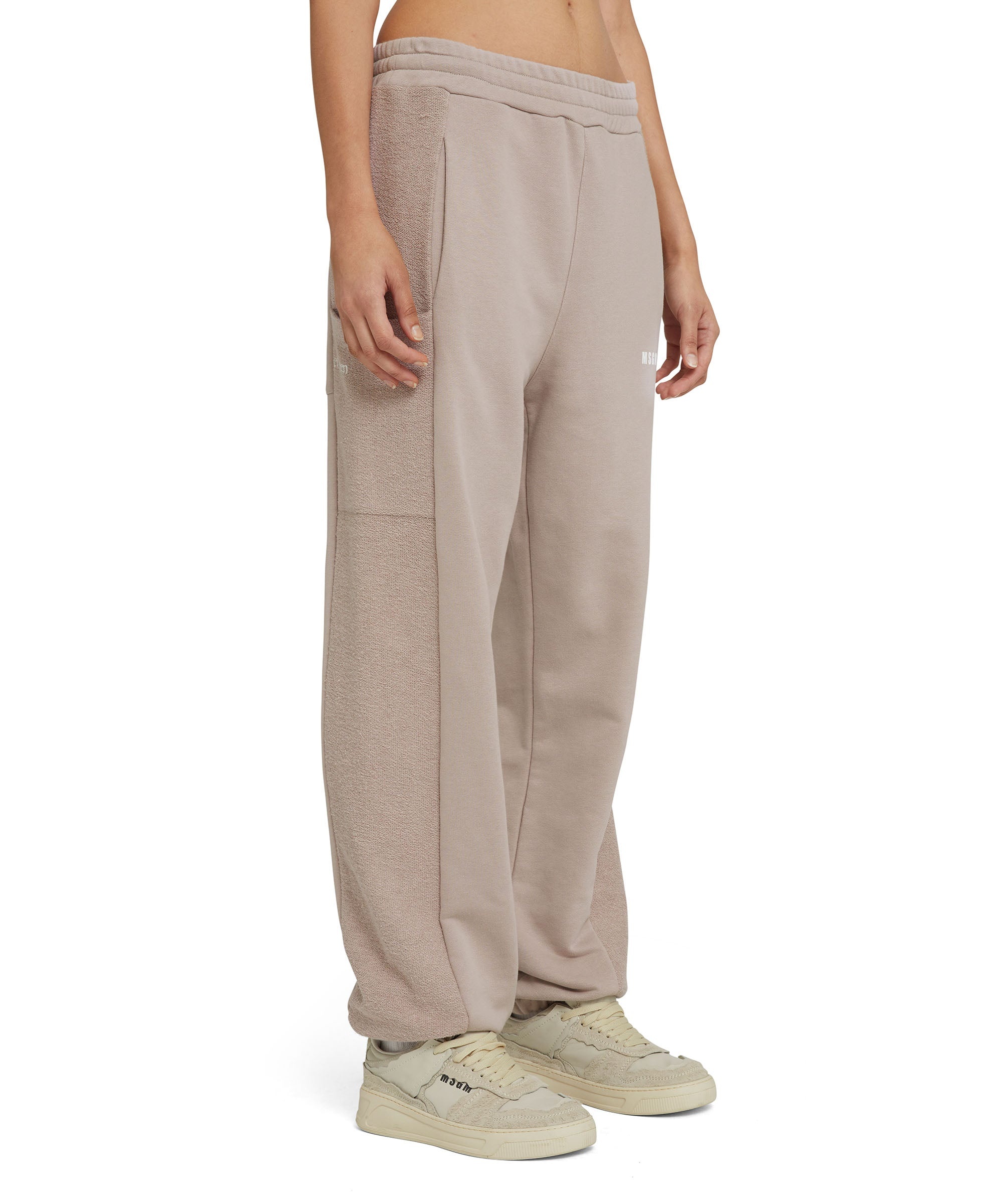 Organic cotton crewneck jogger pants from the MSGM Fantastic Green Capsule - 9