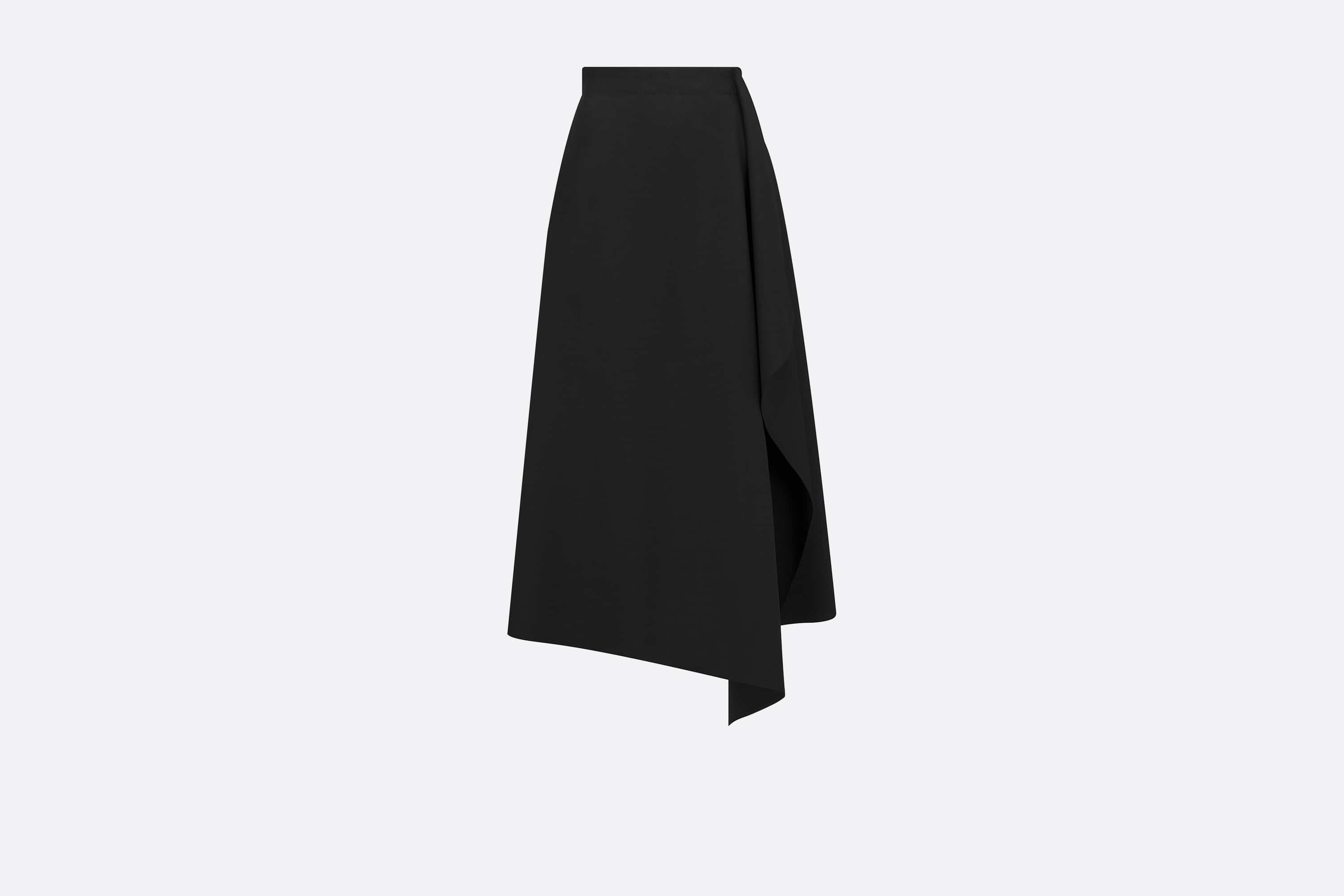 Mid-Length Draped Skirt - 1