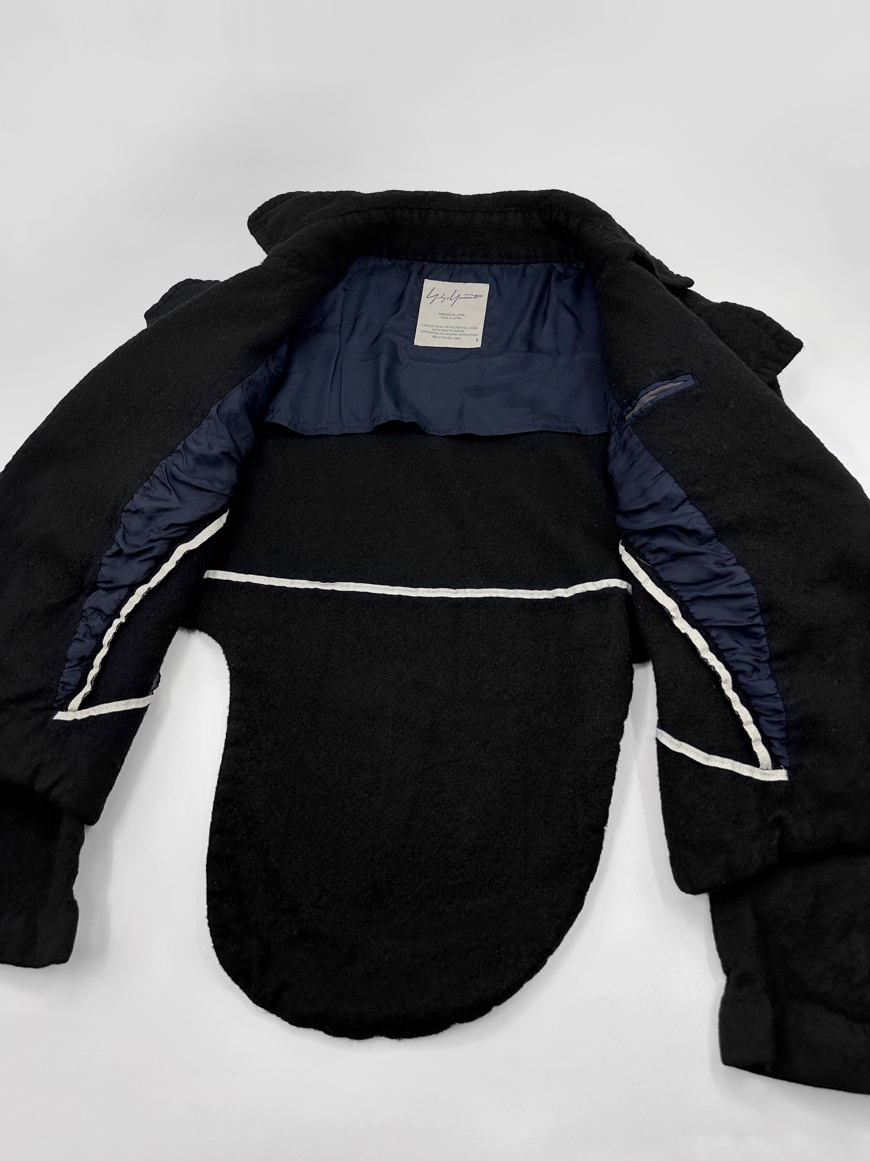 Yohji Yamamoto Fall 2006 Runway Oversized Wool Cropped Jacket 1 - 12