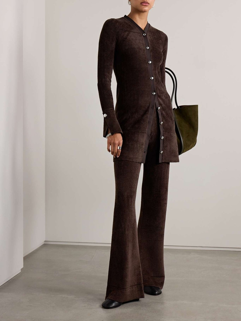 Proenza Schouler Evie chenille flared pants outlook