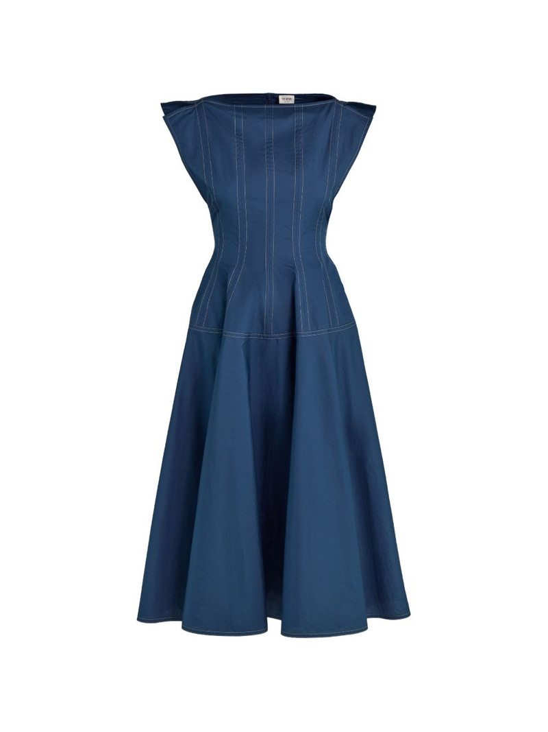 seam-detail midi dress 1