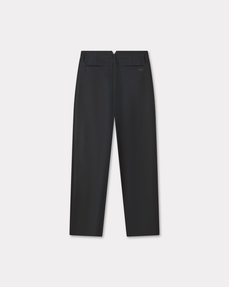 KENZO Tailored plaited pants in virgin wool and silk outlook