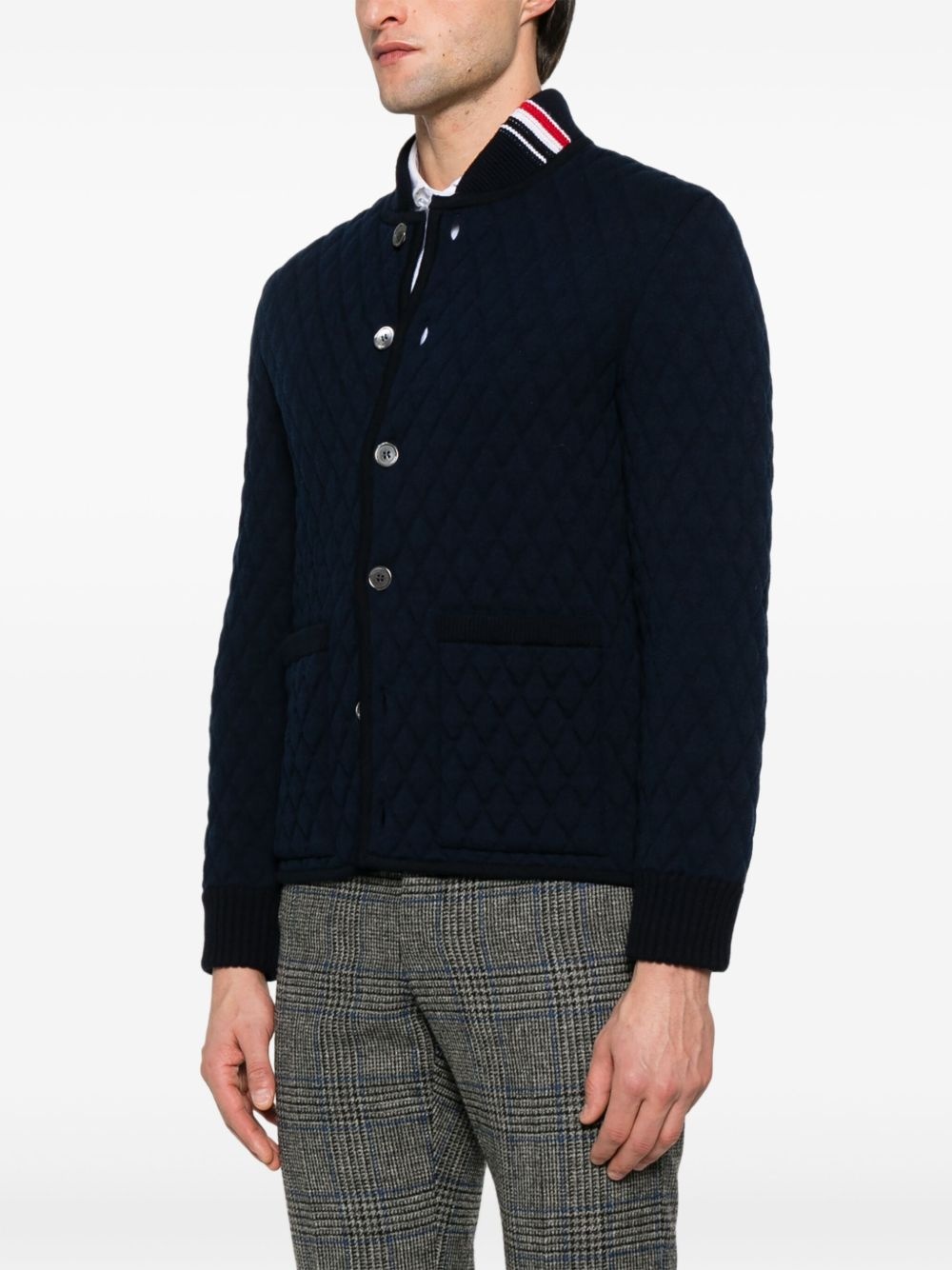 RWB stripe-detail quilted jacket - 3