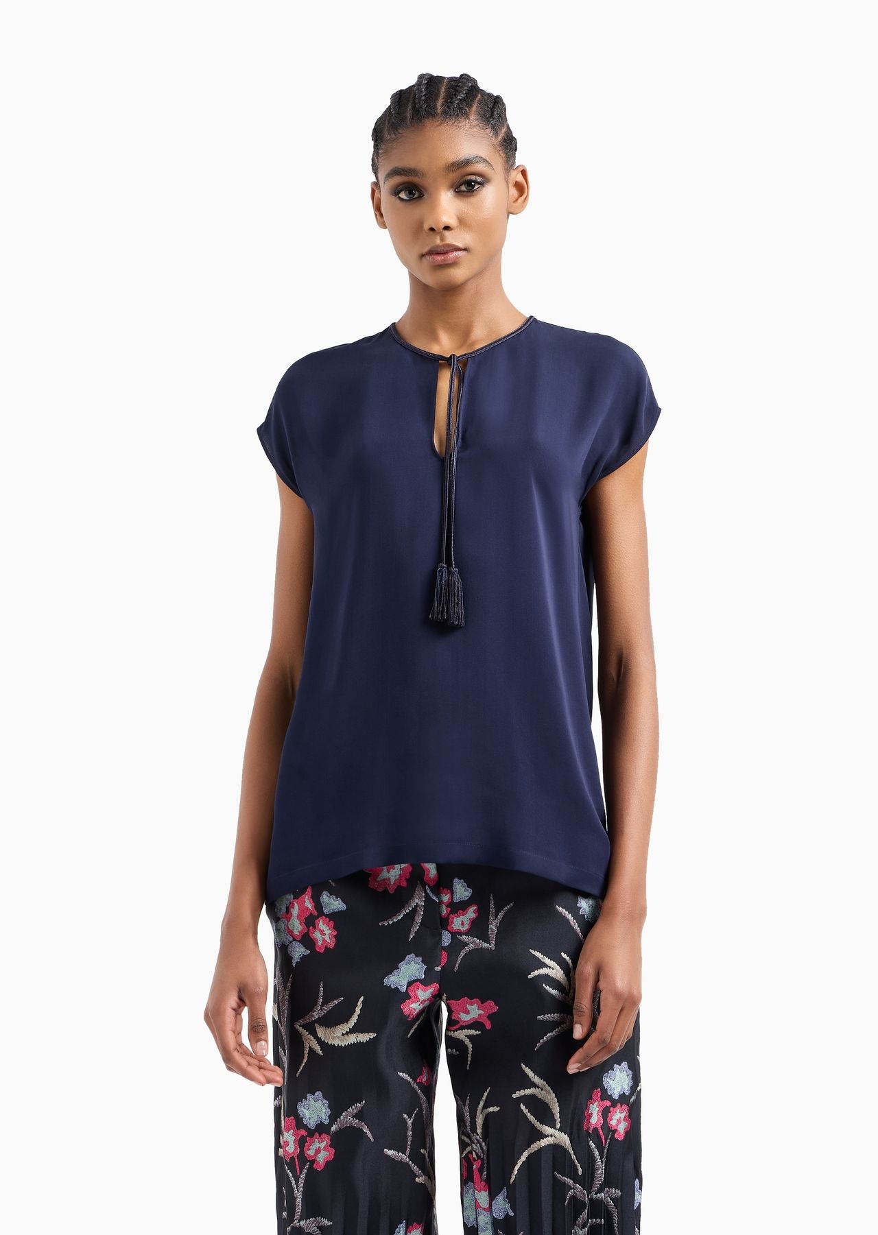 Blouse in double silk georgette - 2