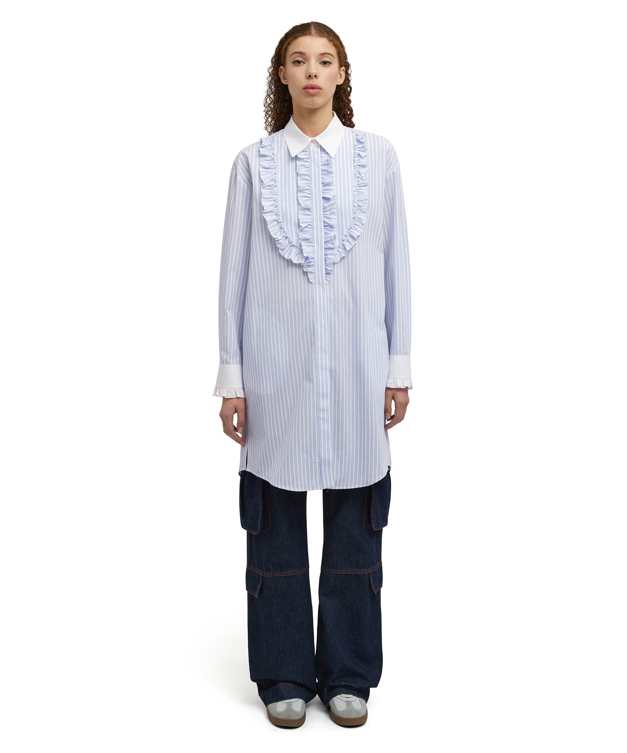 Poplin cotton chemisier shirt dress - 2