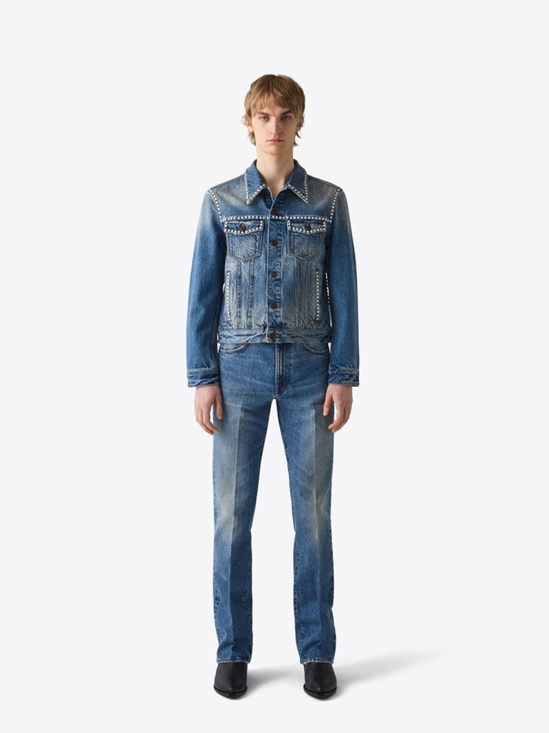 DENIM JACKET 75 VINTAGE BLUE STUDS 1