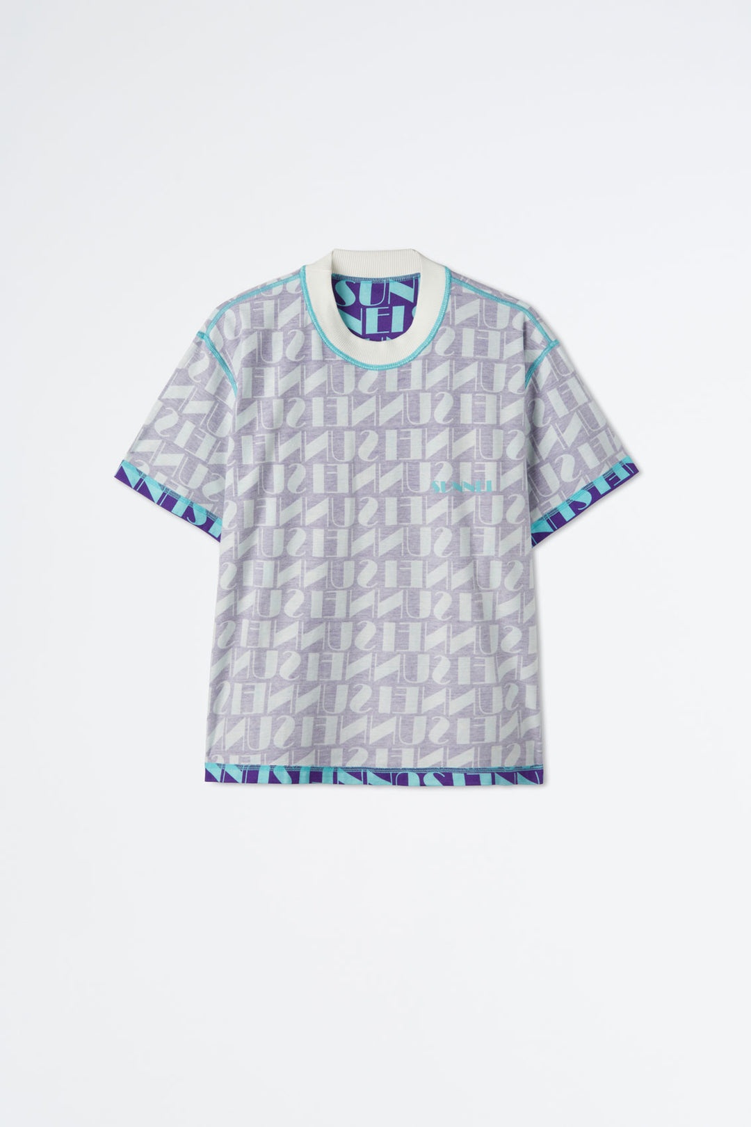 REVERSIBLE AZURE & PURPLE LOGO T-SHIRT - 6