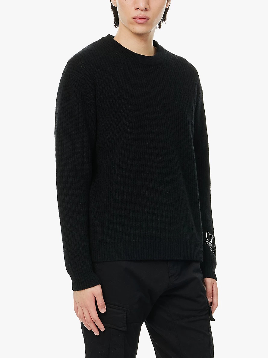 Excl 909 logo-embroidered knitted jumper - 3