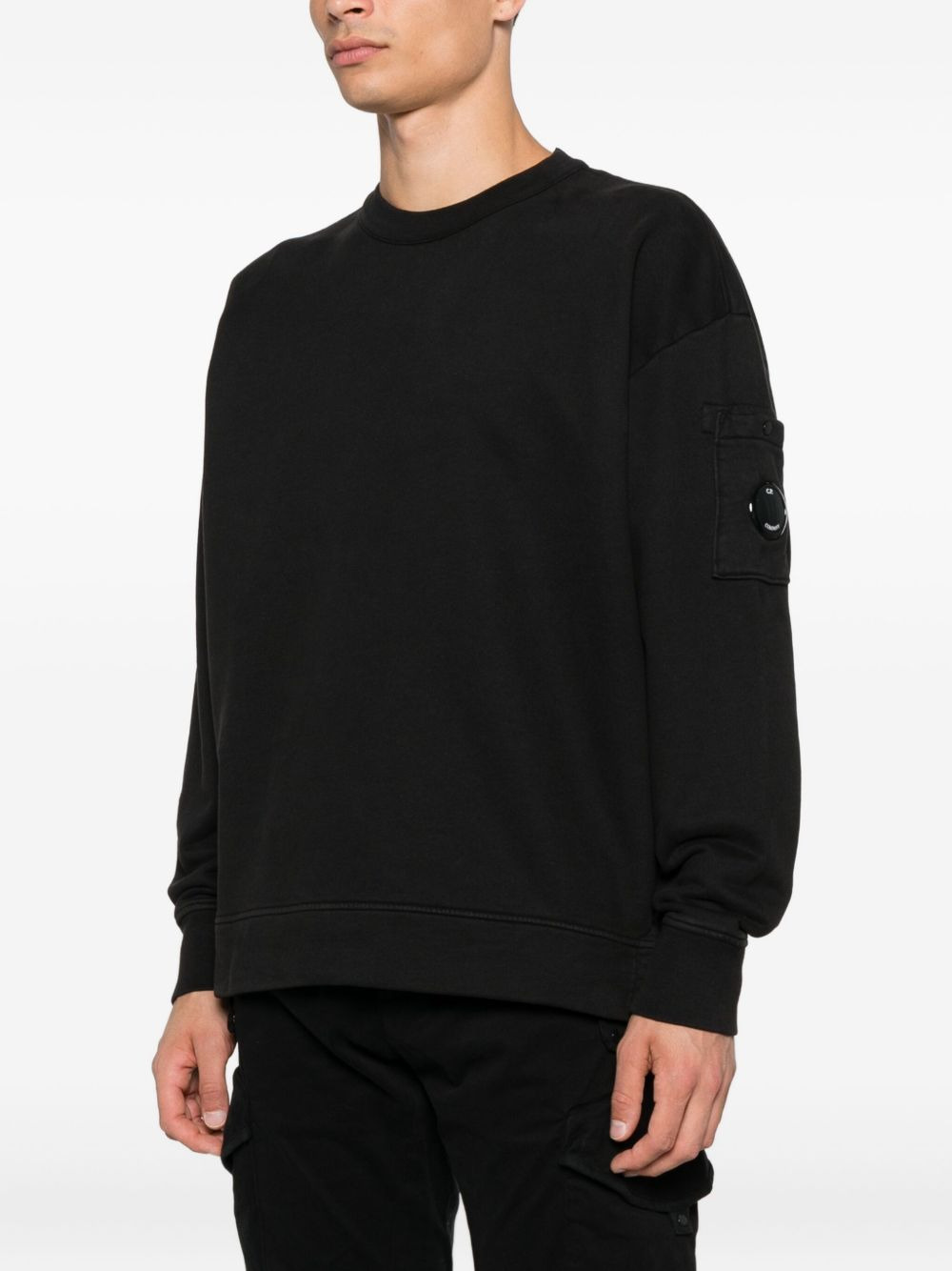 pocket-detail cotton sweatshirt - 3